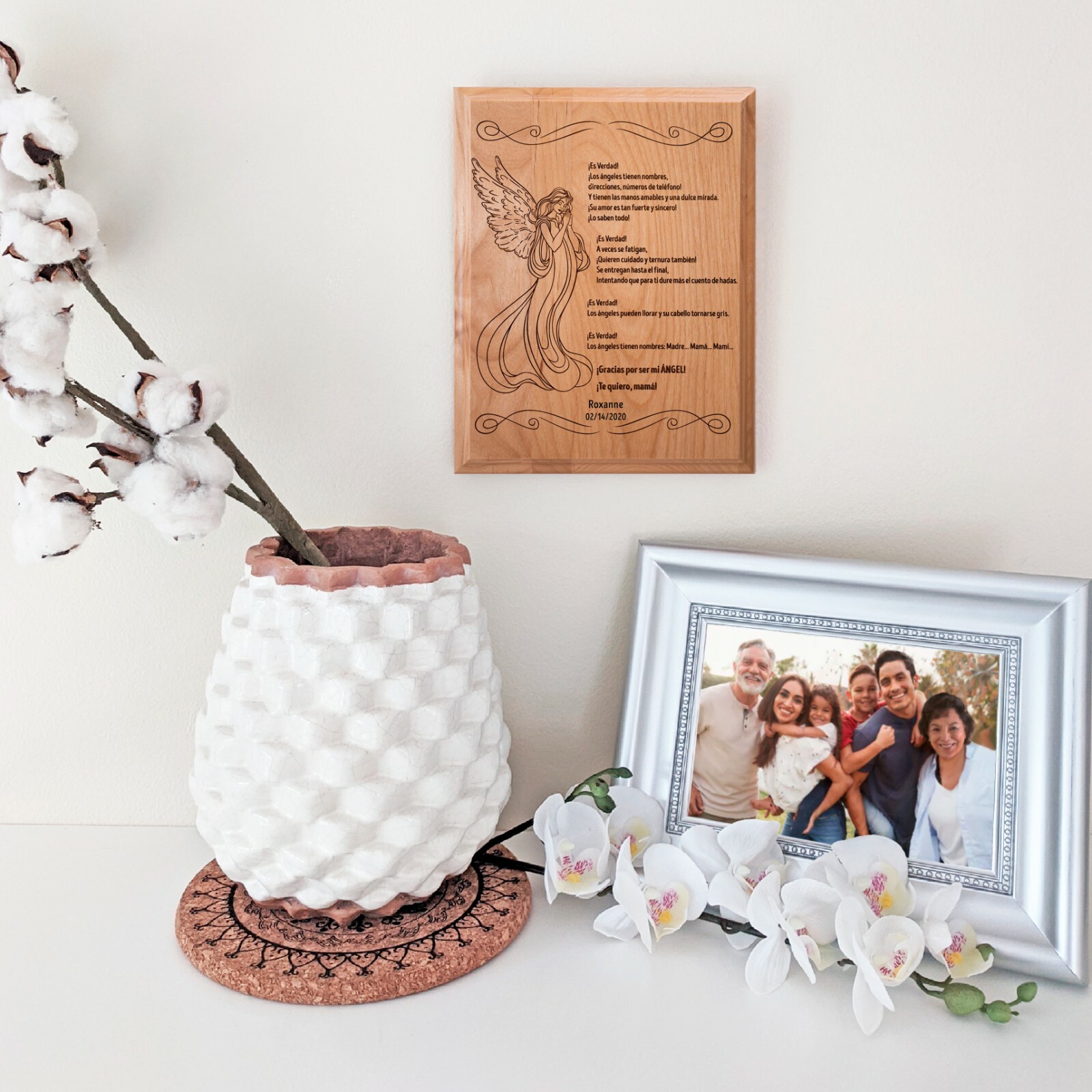Regalo del Día de la Madre, Poema sentimental para mamá, Spanish Mom Gift Plaque