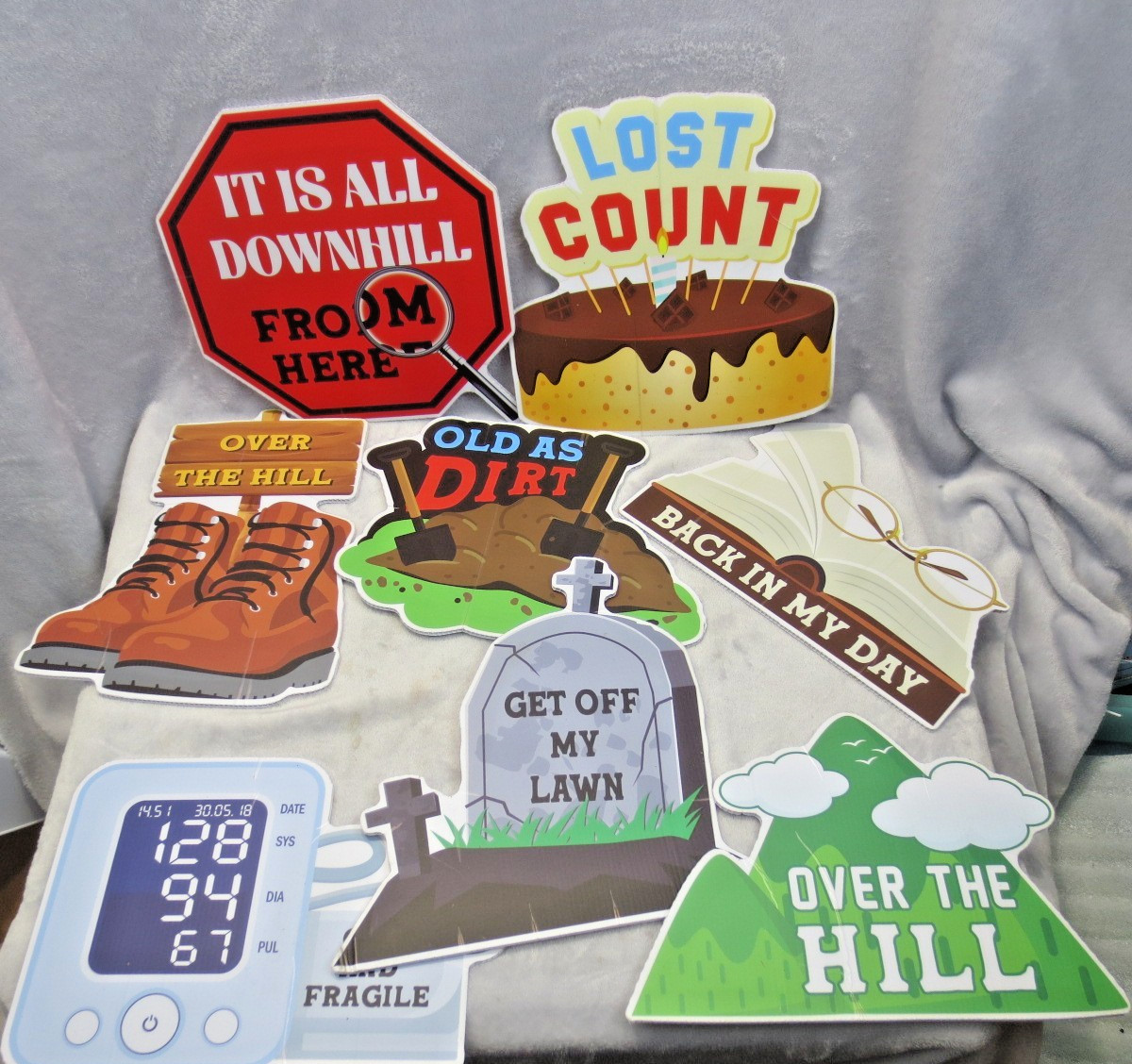 Big Dot of Happiness Over the Hill Old Person Party Birthday Cut-Outs Outdoor