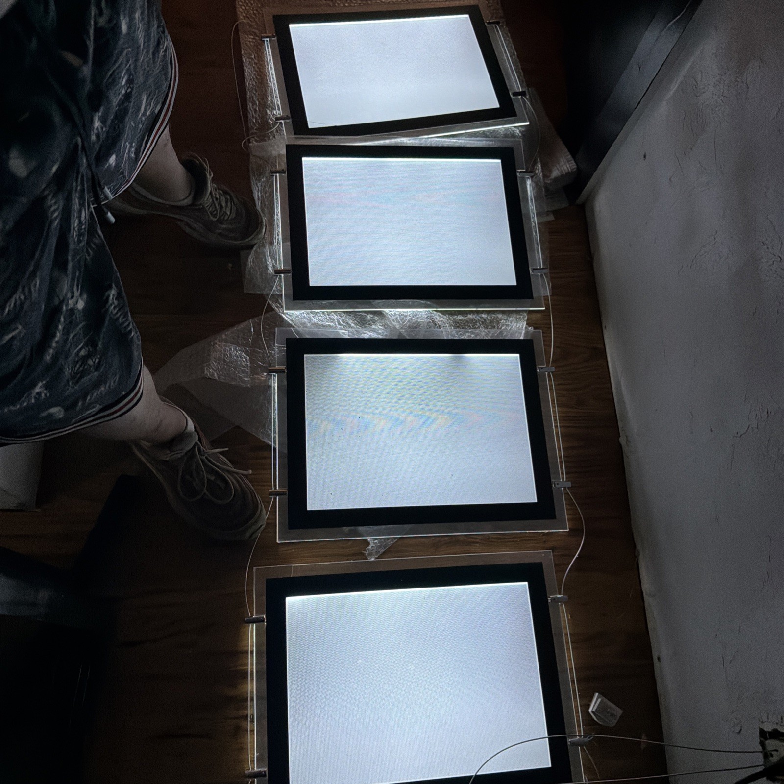 A3 & A4 Real Estate Window Hanging Led Backlit Picture Frame Display Sign Holder
