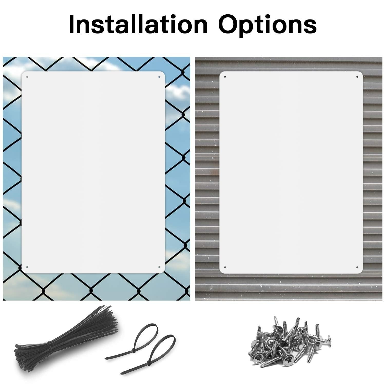 MUXYH 4 Pack White Sign Blanks, 14 x 10 Inches, Sturdy 14X10 inches,