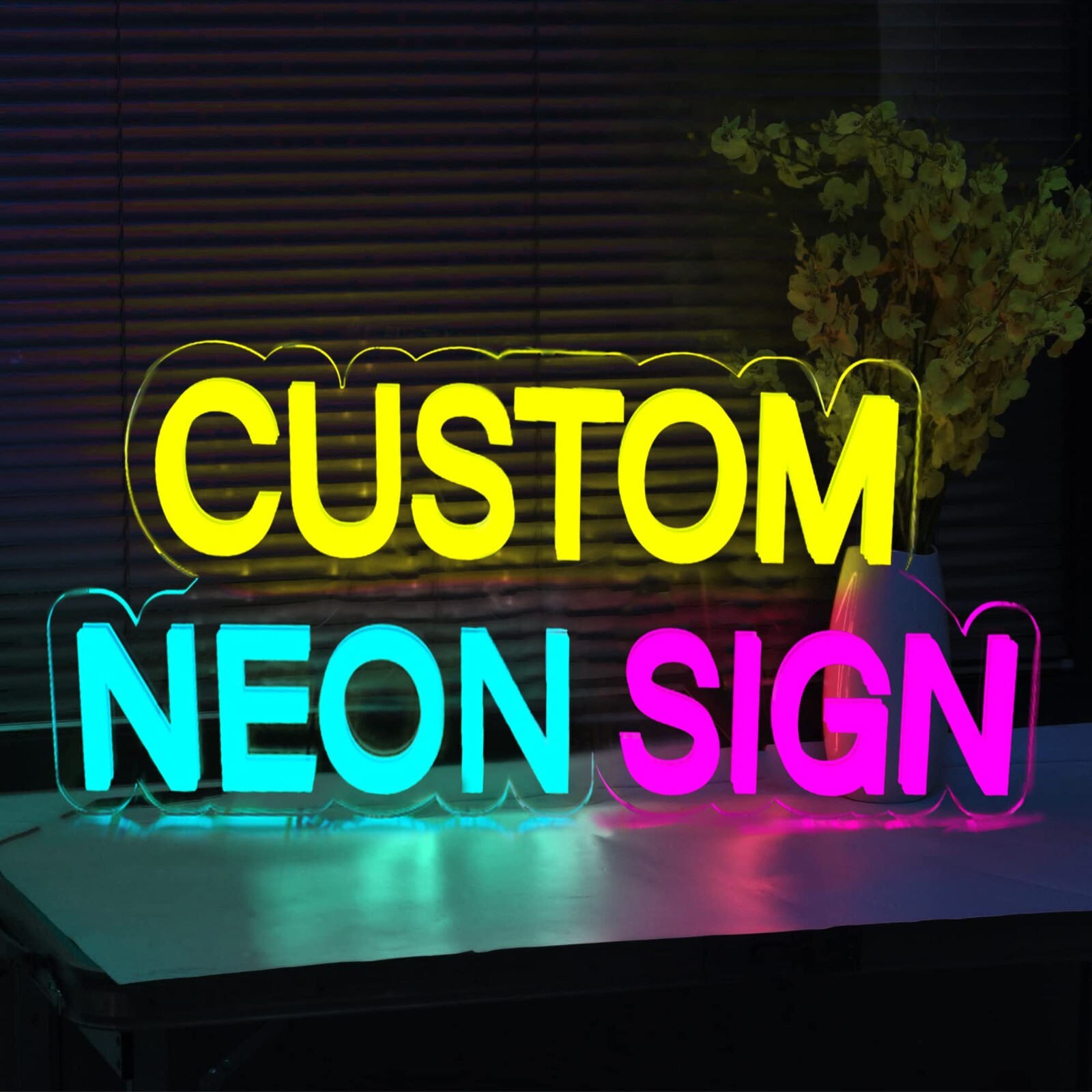 Personalized Easter Neon Sign – Bunny LED Light for Home & Party Decorations