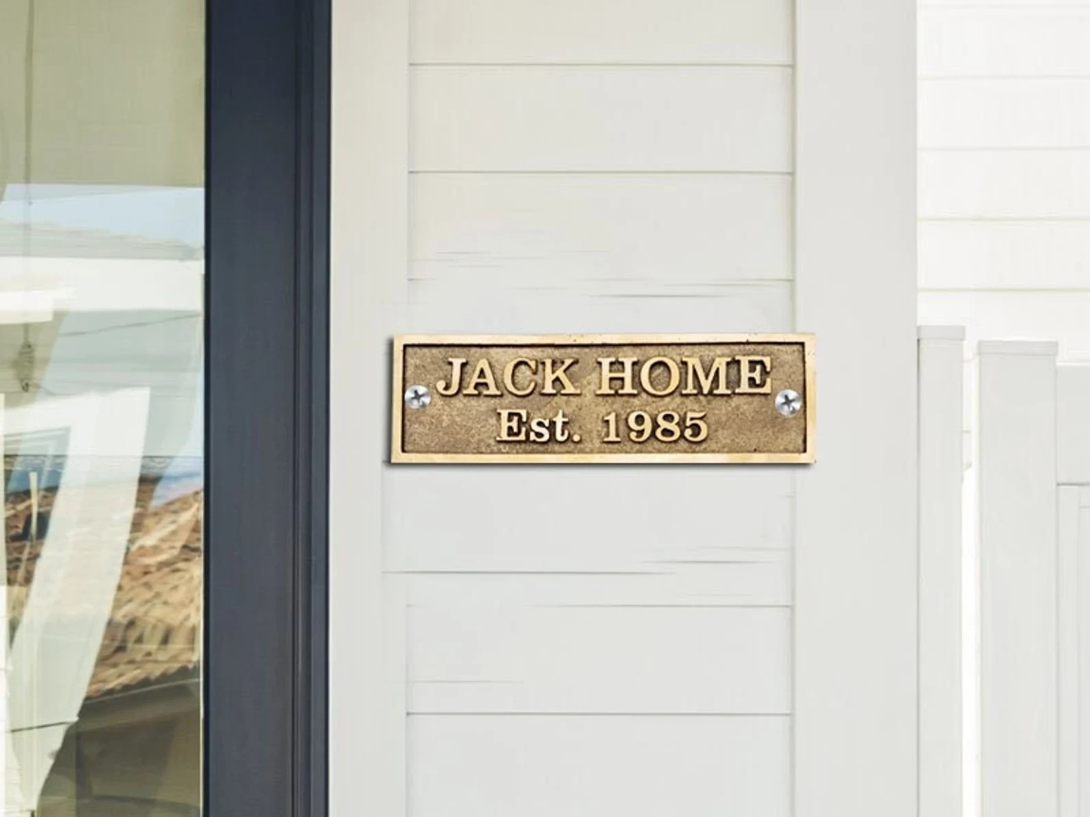 Engraved Your Name Address Plaques With Personalized Cast Brass Plaque /Sign