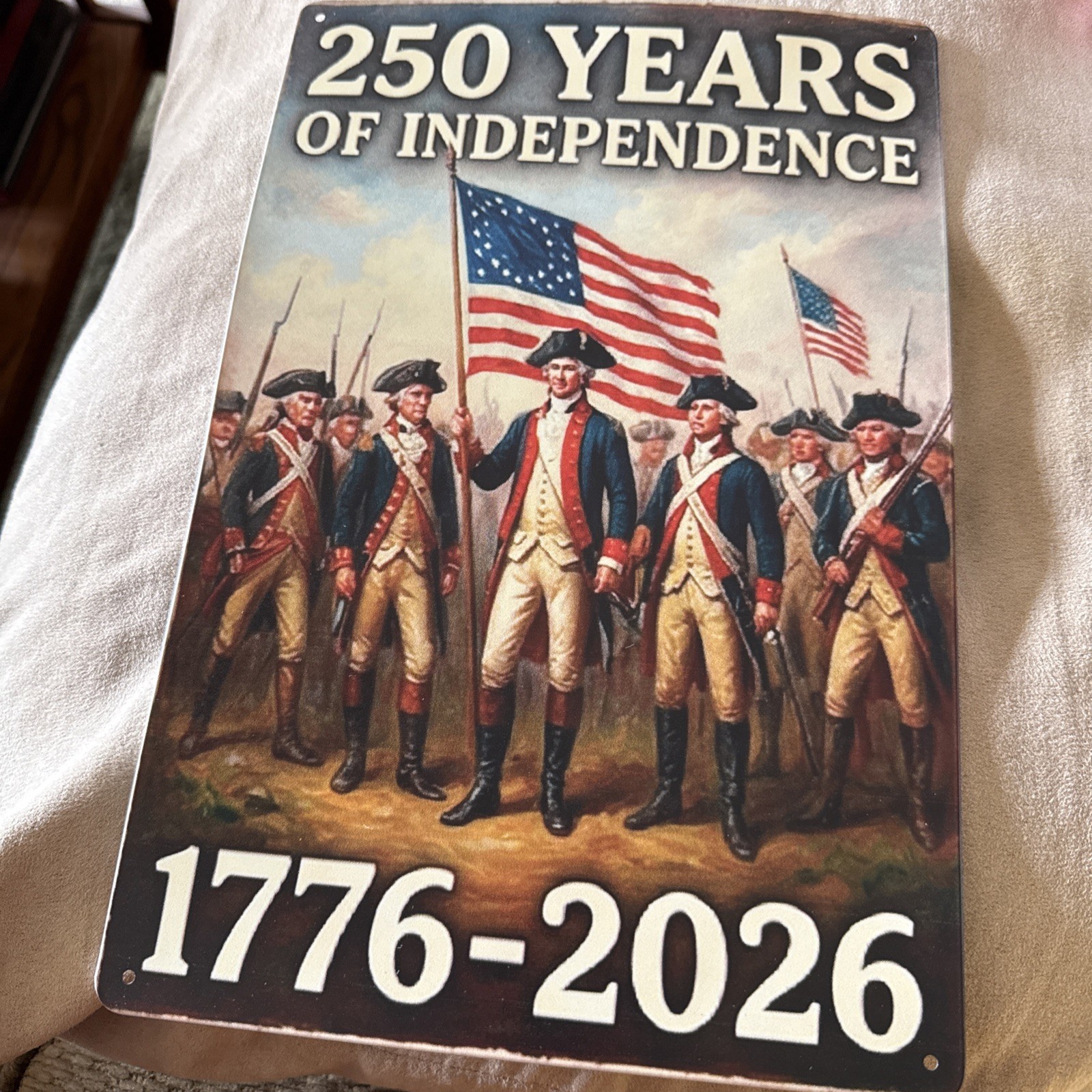 United States 250 Years Of Independence 1776-2026 Metal Sign 8”x12”