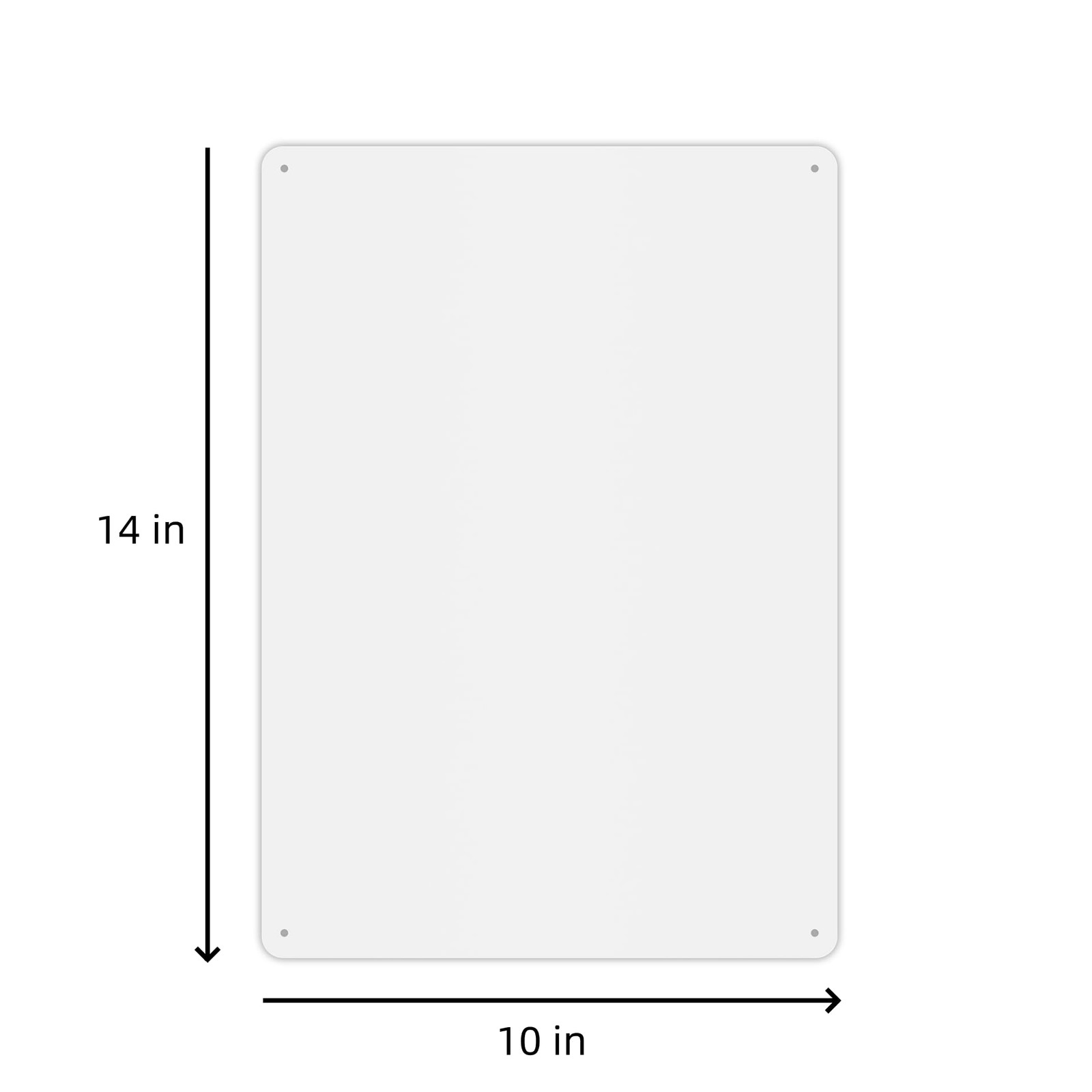 MUXYH 4 Pack White Sign Blanks, 14 x 10 Inches, Sturdy 14X10 inches,