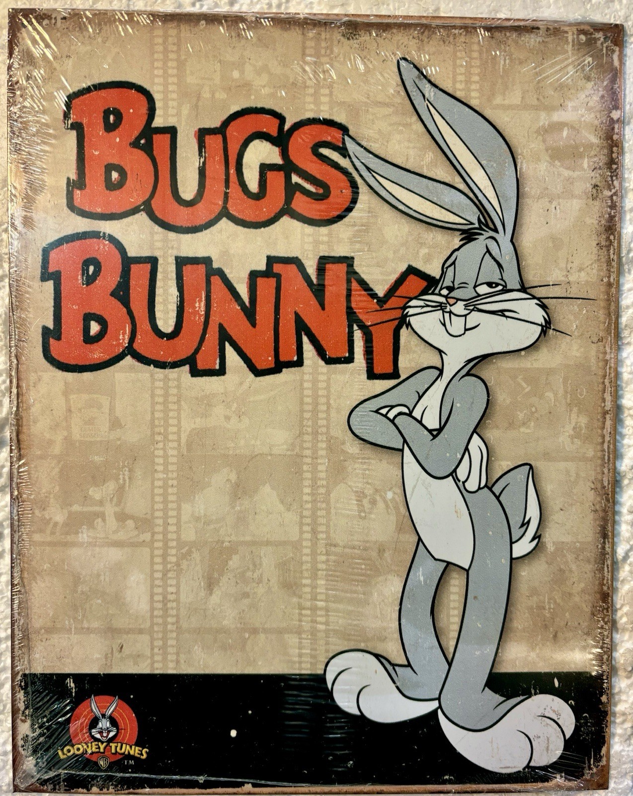 Tin Sign 12×16 Bugs Bunny Cartoon Looney Tunes Rabbit Elmer Fudd Wiseguy #75