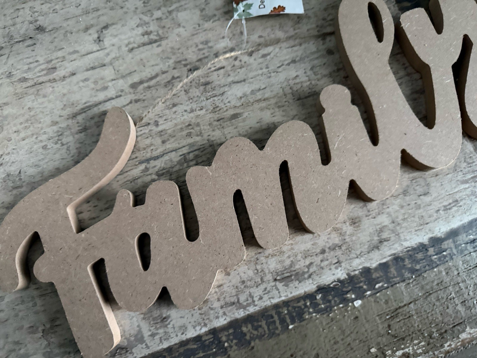 Family 15×5 Laser Cut Wood Thick Paintable Or Stained Make It Your Own New Hang!