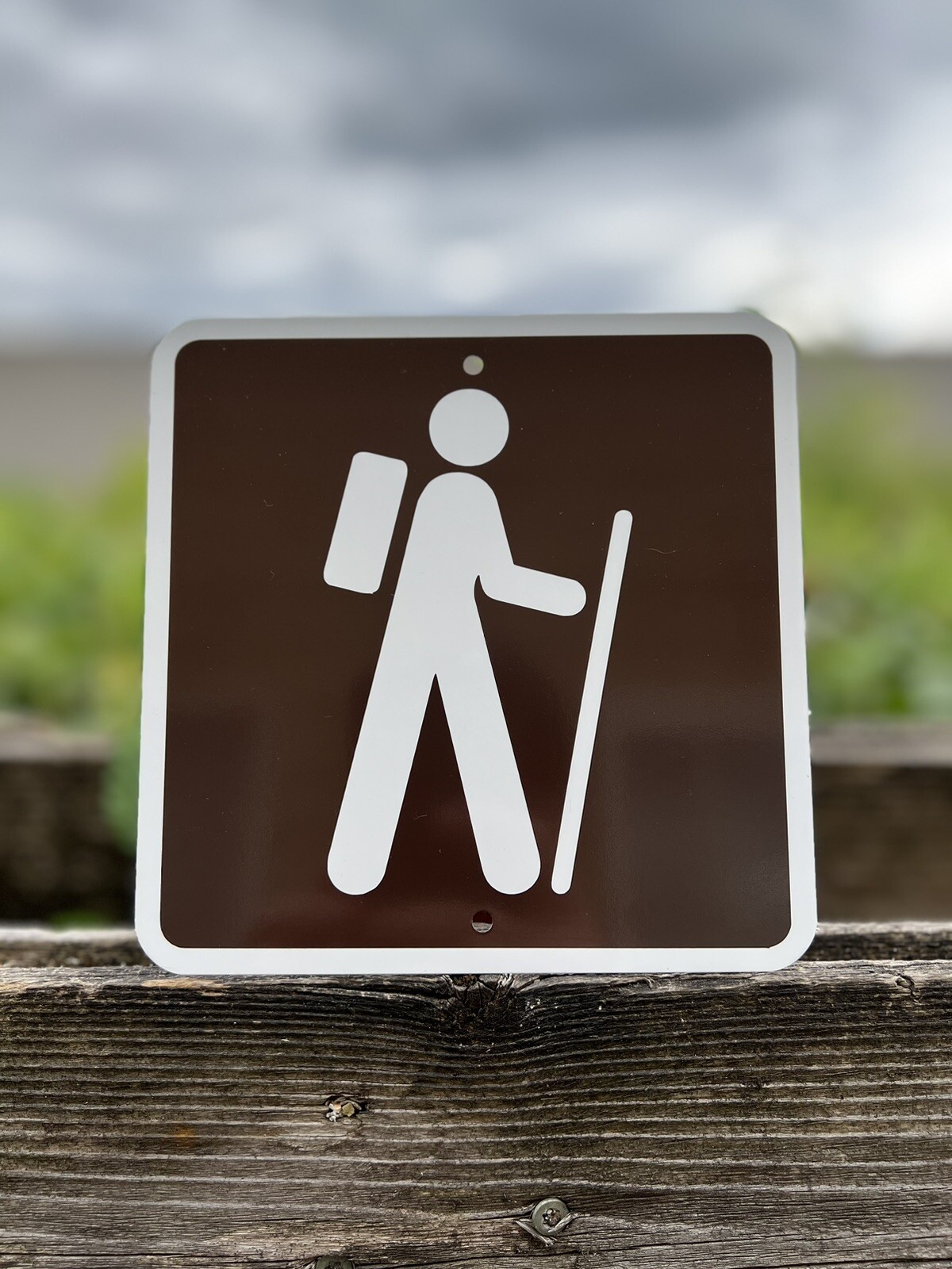 Hiking Walking Trail Path Metal Sign 6”x6” (NEW) Hike Parks & Recreation