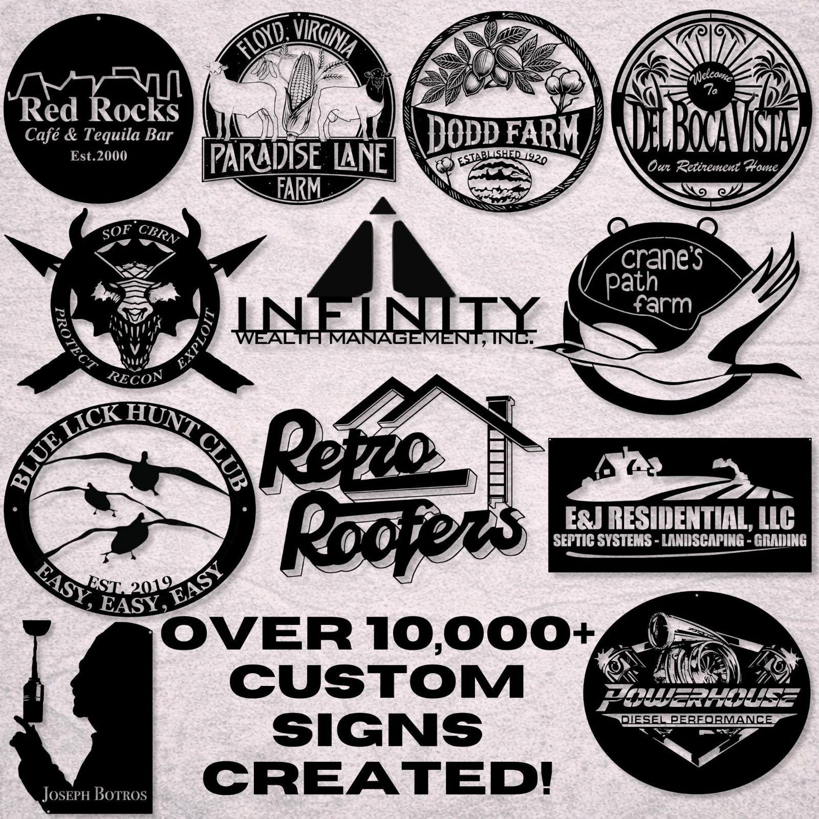 Custom Metal Sign – Your Logo, Design, Ideas, or Personalized Text Crafted in Me