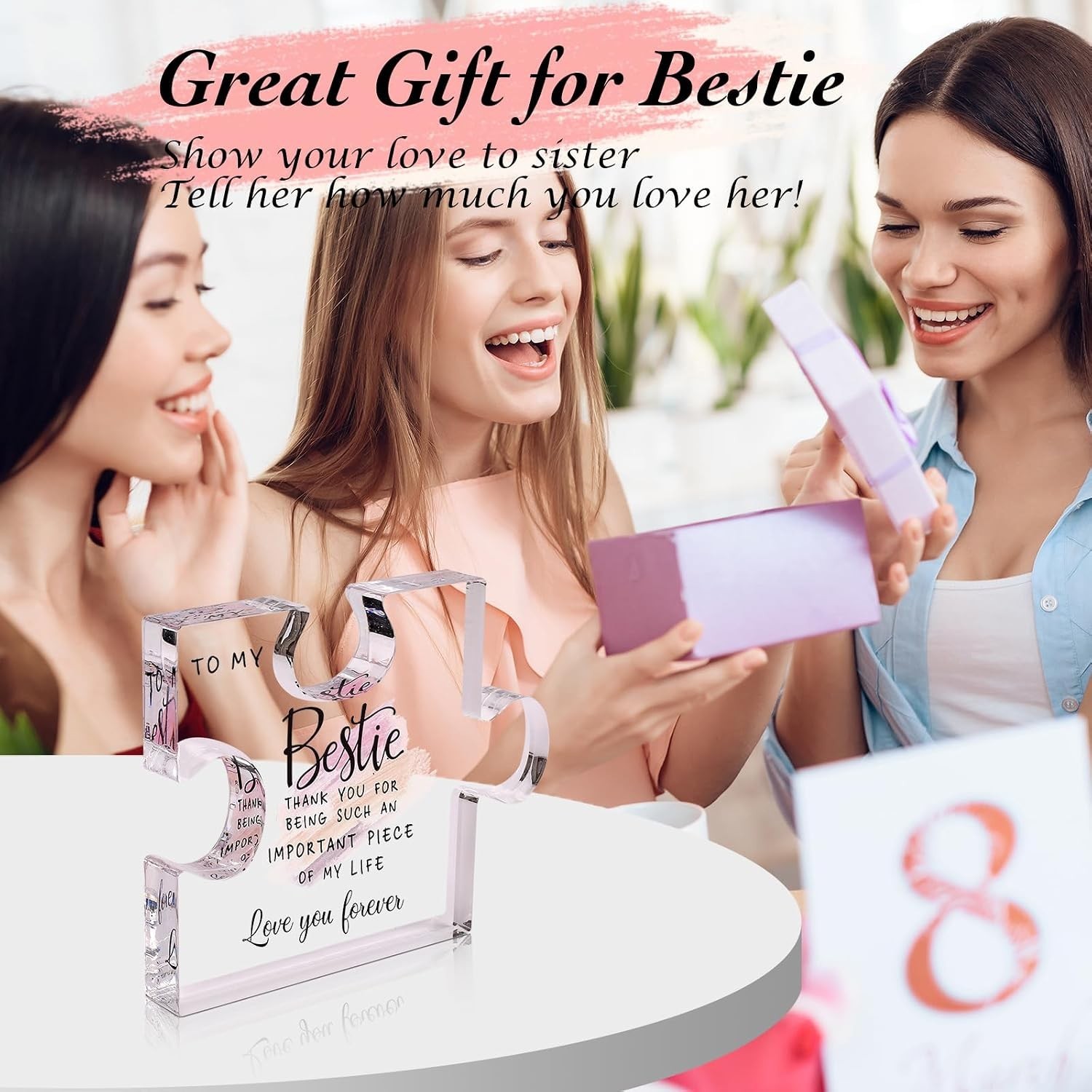 Acrylic Plaque Gifts for Bestie, Best Friend Birthday Gifts for Women Unique …