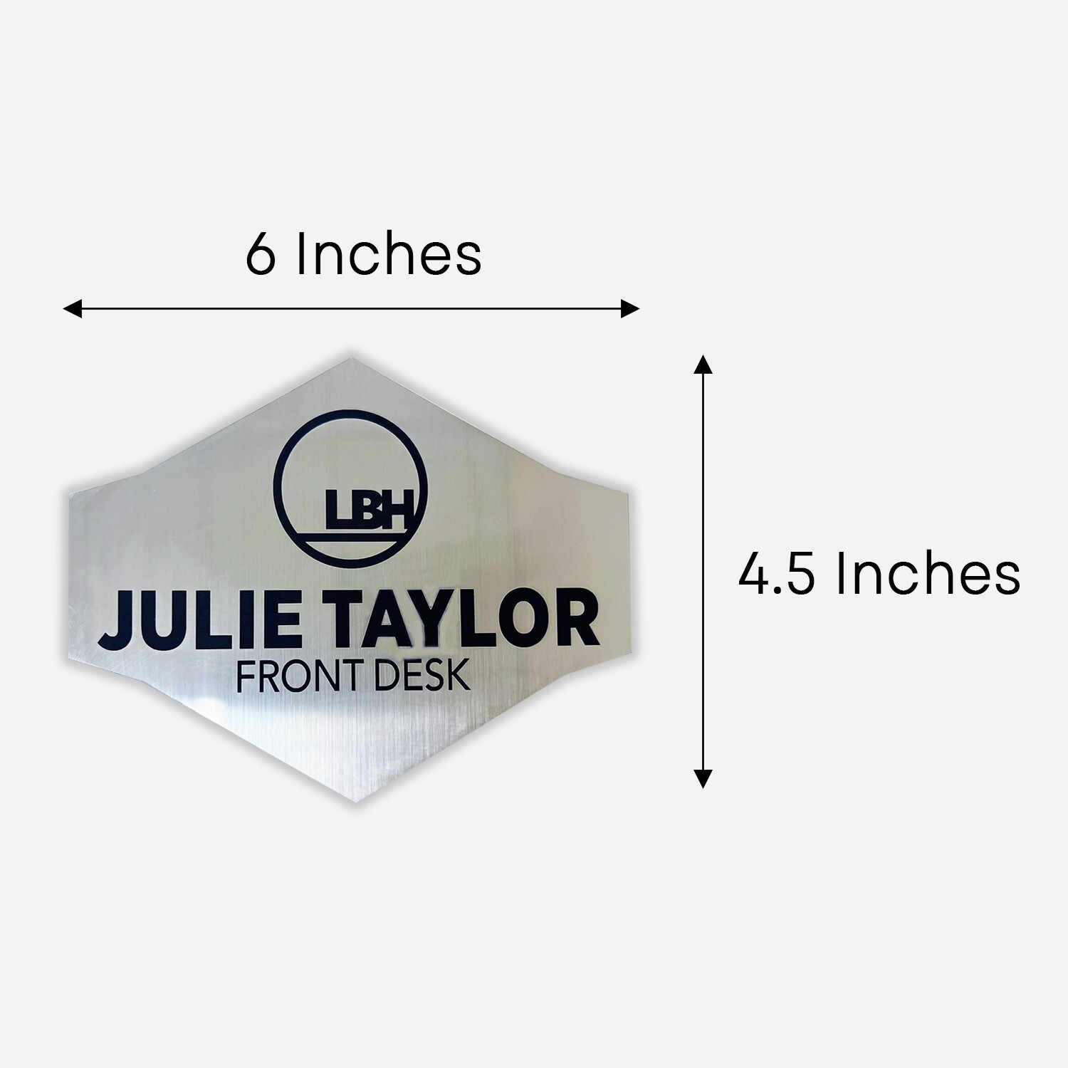 Office Front Desk Sign: Reception Sign with Company Logo and Name