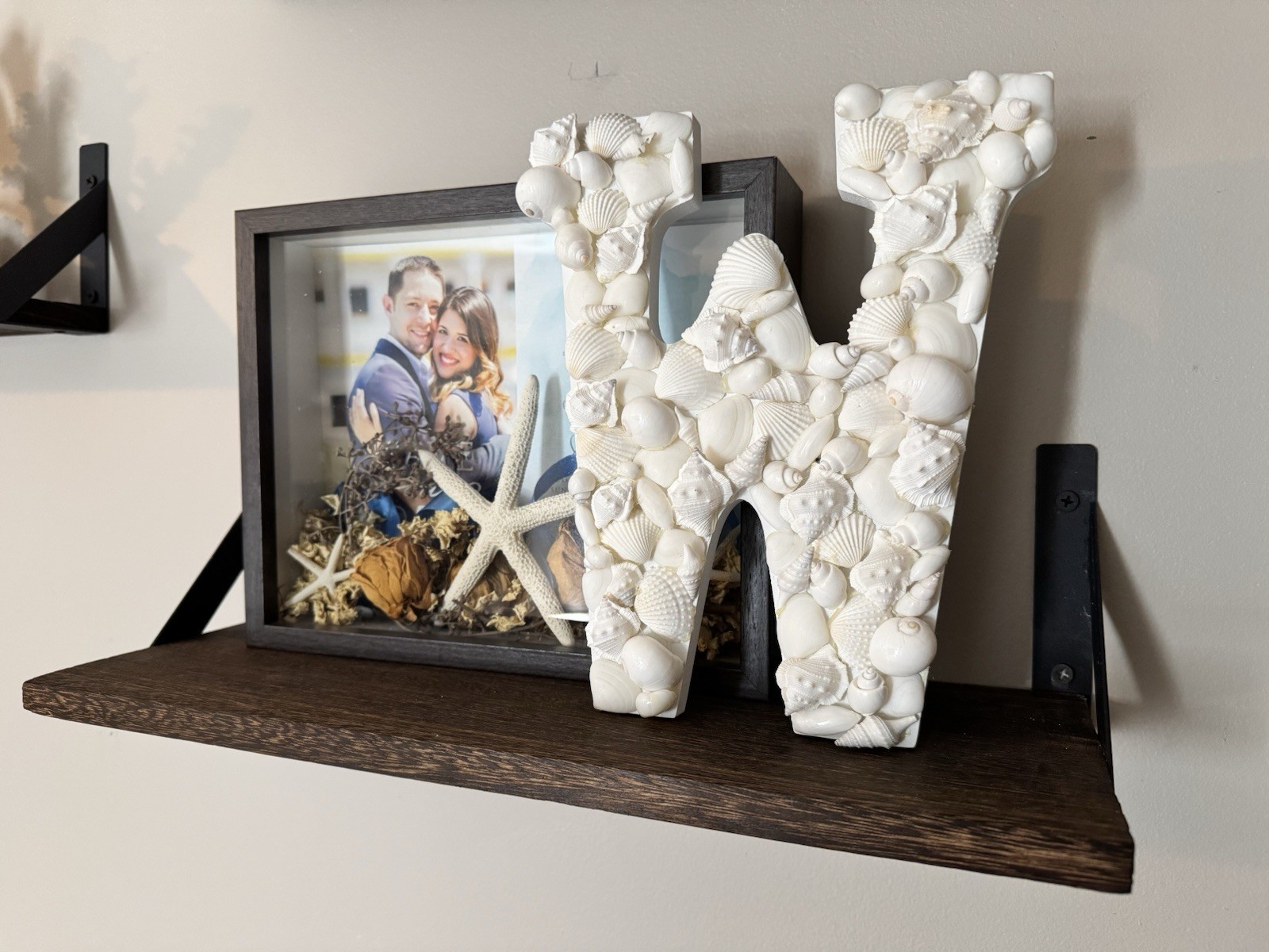 Personalized Seashell Initials – Coastal Wedding & Beach Home Decor