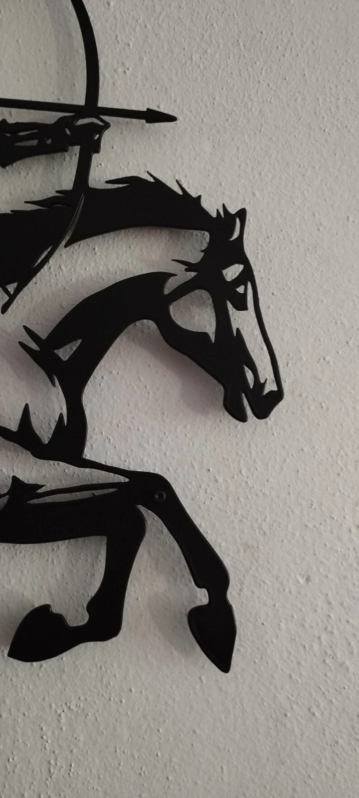Samurai Metal Wall Art Japanese Archer Bushido Decor Warrior Horseback Sign Gift