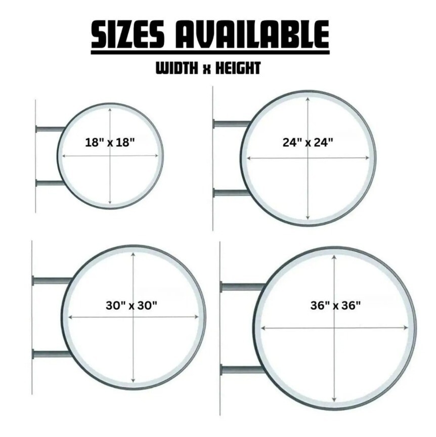 Double Sided LED Light Box Sign – Outdoor Illuminated Shop Advertising Sign