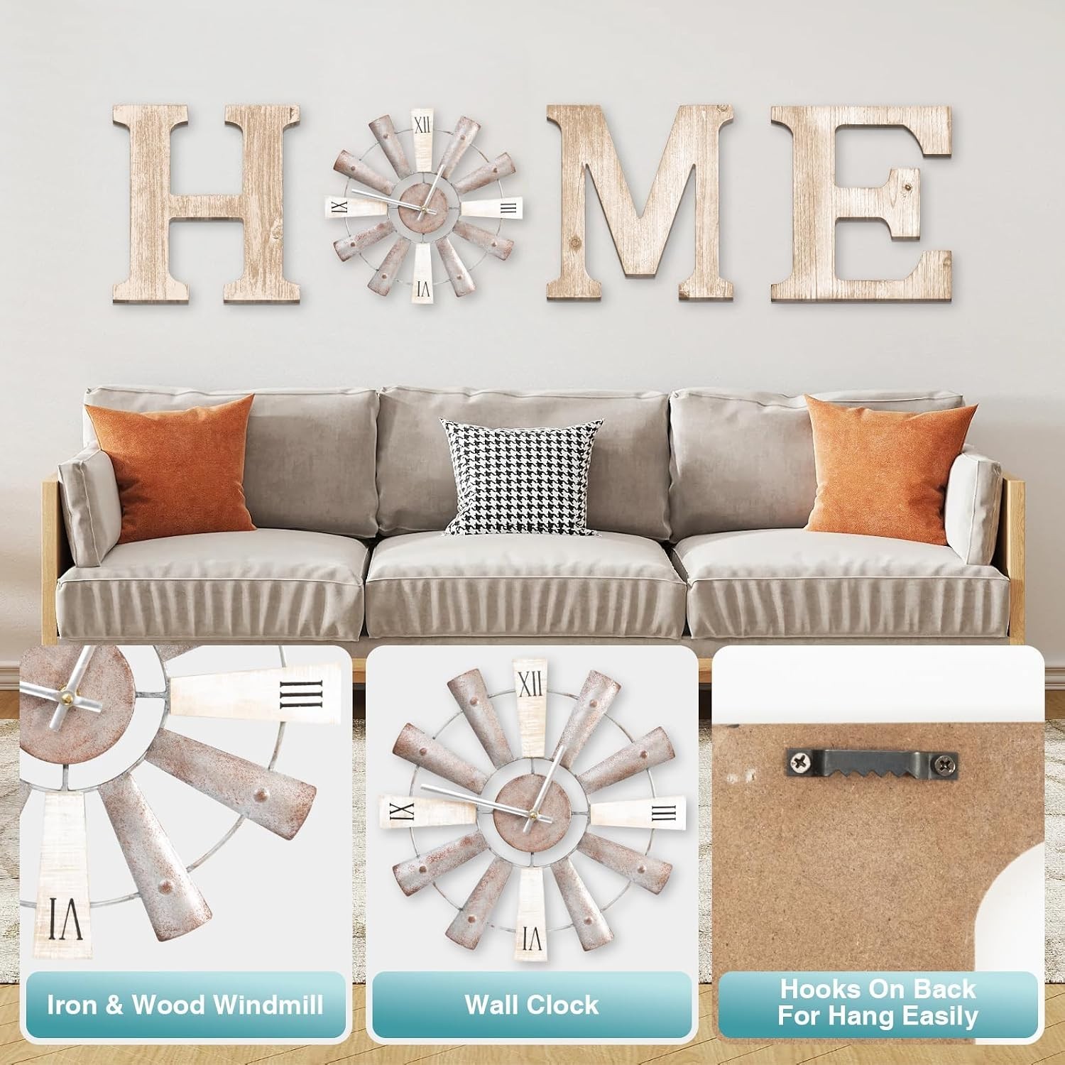 Rustic Farmhouse Wall Art for Bedroom Kitchen Living Room