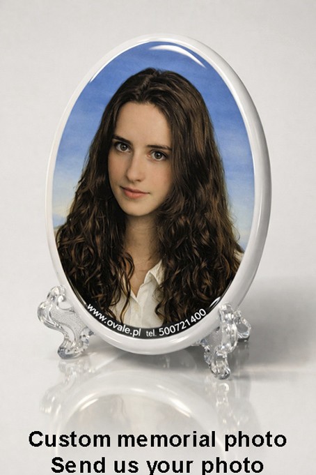 Personalized Memorial Photo Porcelain – Custom Headstone Grave Portrait UV Resis