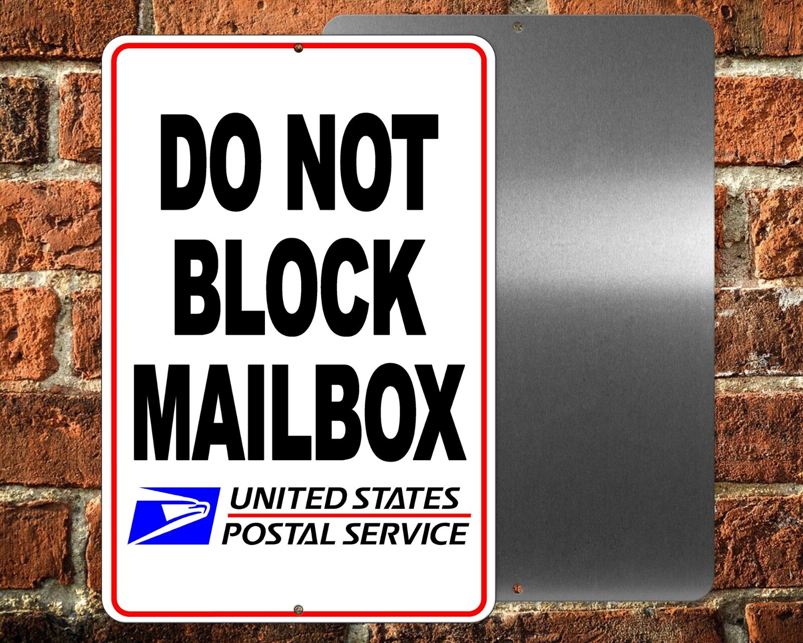 Do Not Block Mailbox USPS Metal Sign Or Decal 6 SIZES no parking SDNB020