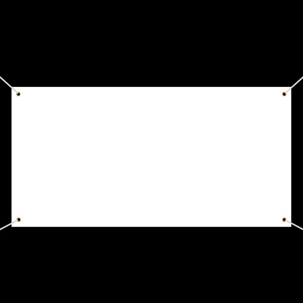 Sublimation Polyester Oxford Cloth Banner with Hanging Rope 2×4 Feet DIY Sign