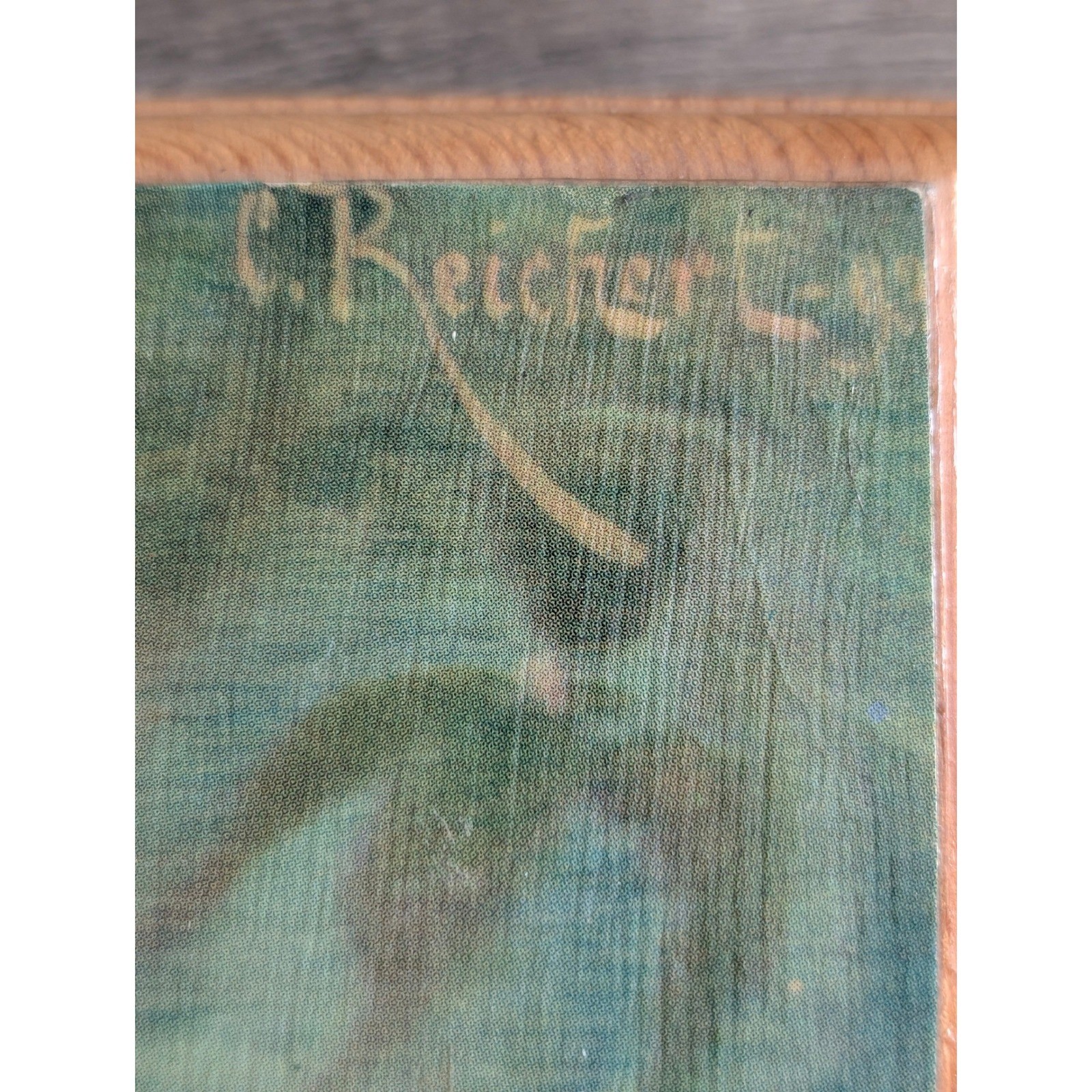 Vintage C Reichert Kittens and Birds Wood Plaque Wall Art 1976 Decoupage
