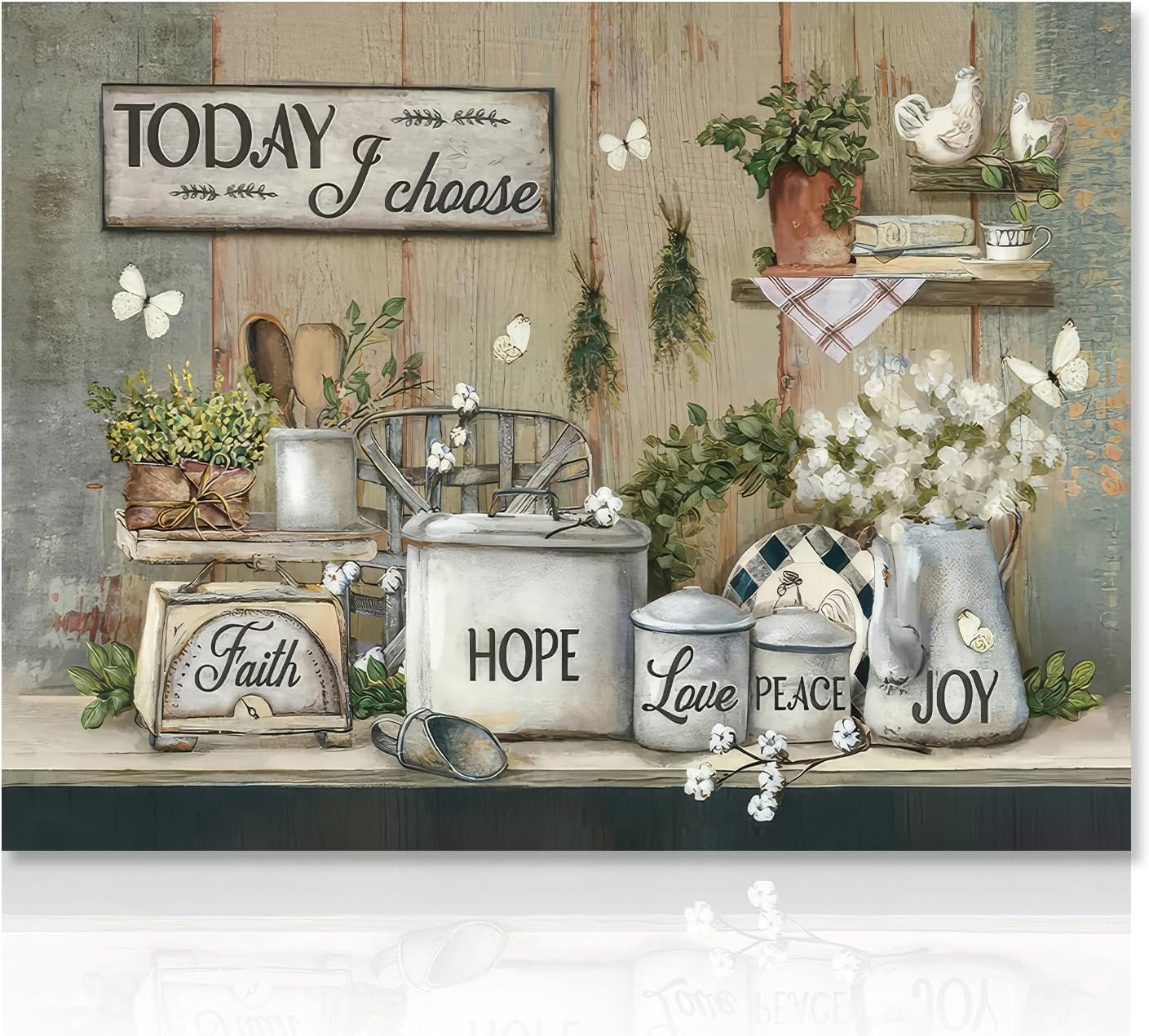 Rustic Farmhouse Kitchen Wall Art Country Farm Kitchen Pictures Motivational Can