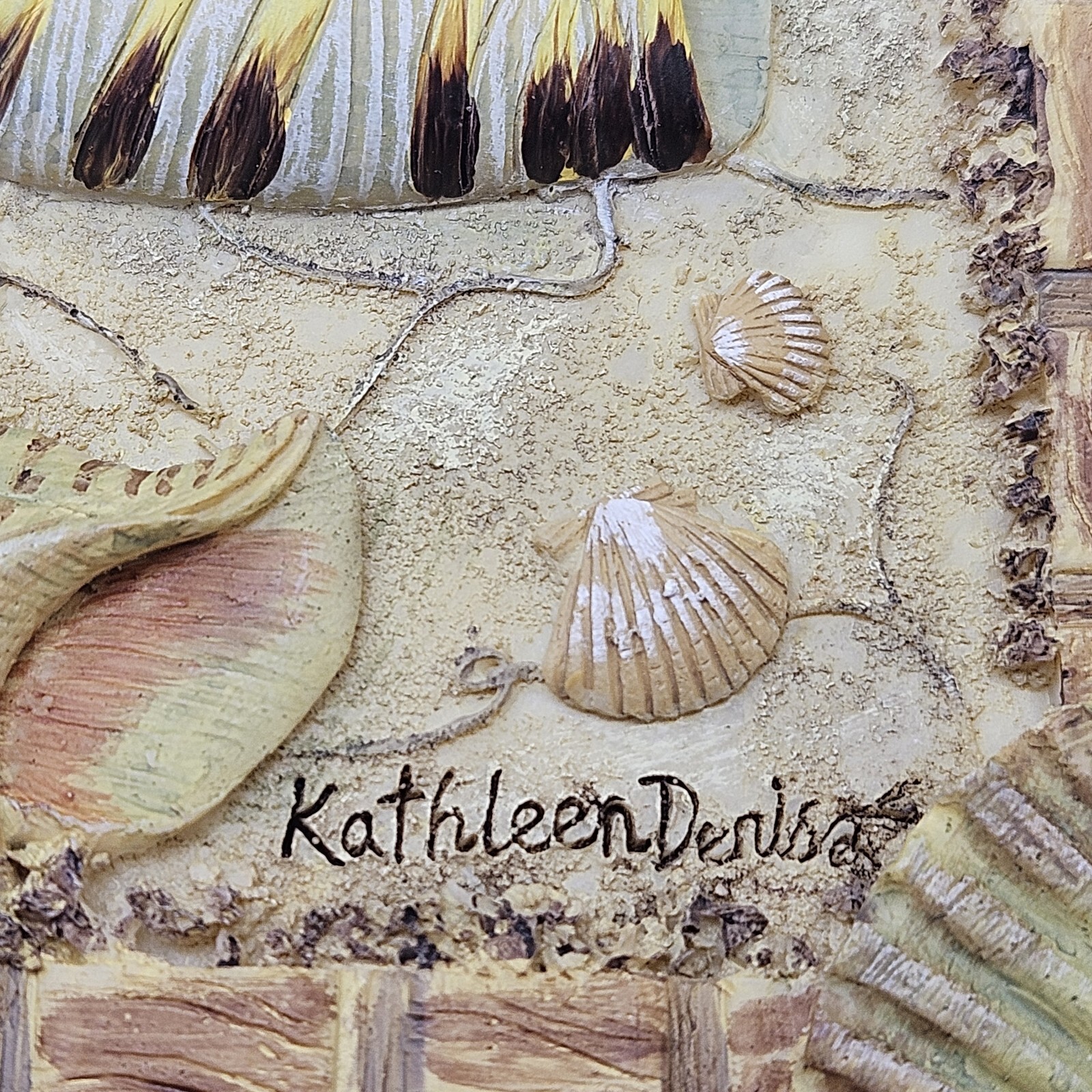 Sea Shells Wall Plaques Starfish Picture Figurine Kathleen Denis