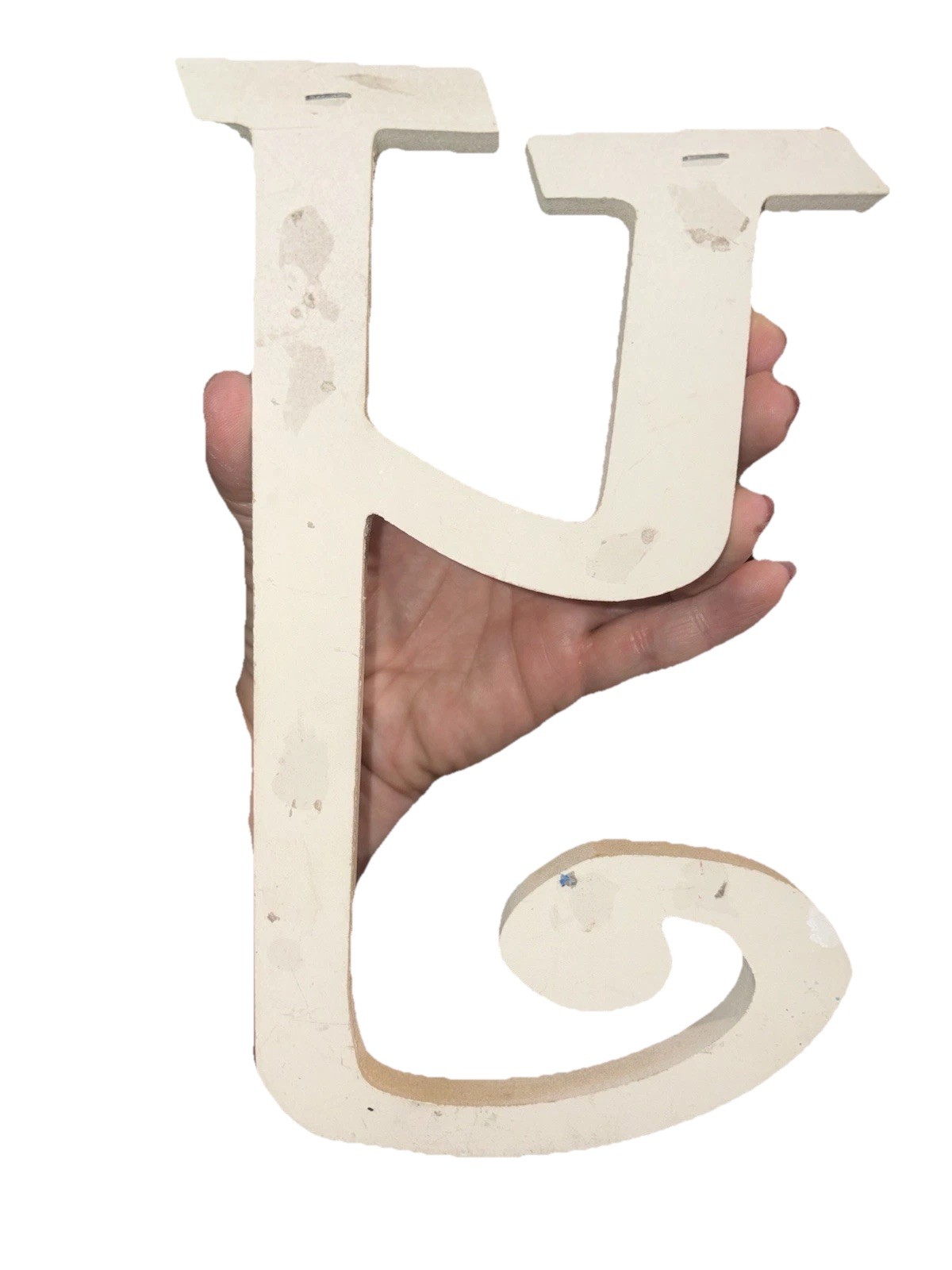 Hand Painted Decorative Letter Y Room Decor Cute Multicolored Polka Dot Motif