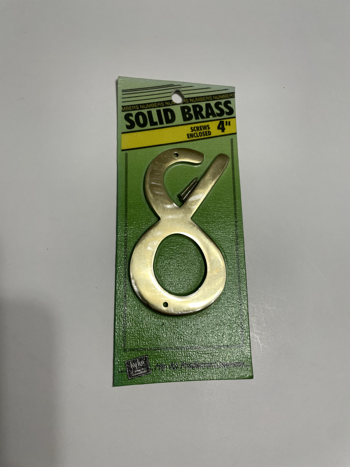 HY-KO 4″ Solid Brass House Number – BR40 – Pick Number(s) Read Info