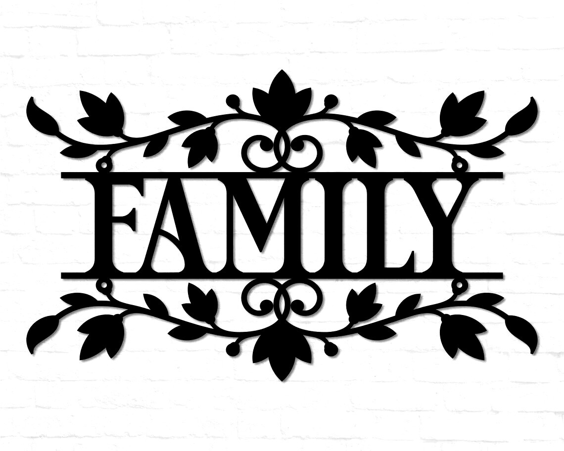Personalized Black Metal Name Sign Home ShopDecor Decorative Wall Art Best Gift