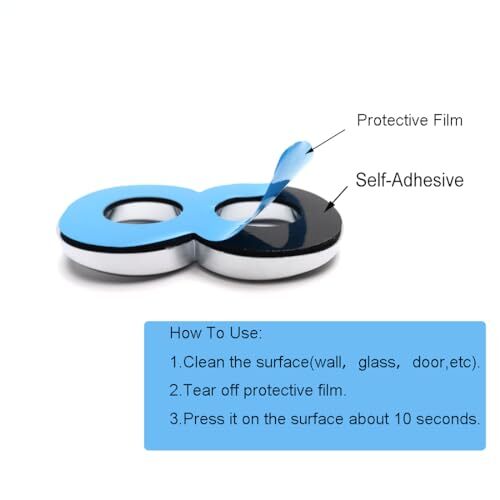 10 Pcs 3D Small Mailbox Numbers(0-9),1.4 Inch Self Adhesive 1.4 inch Silver