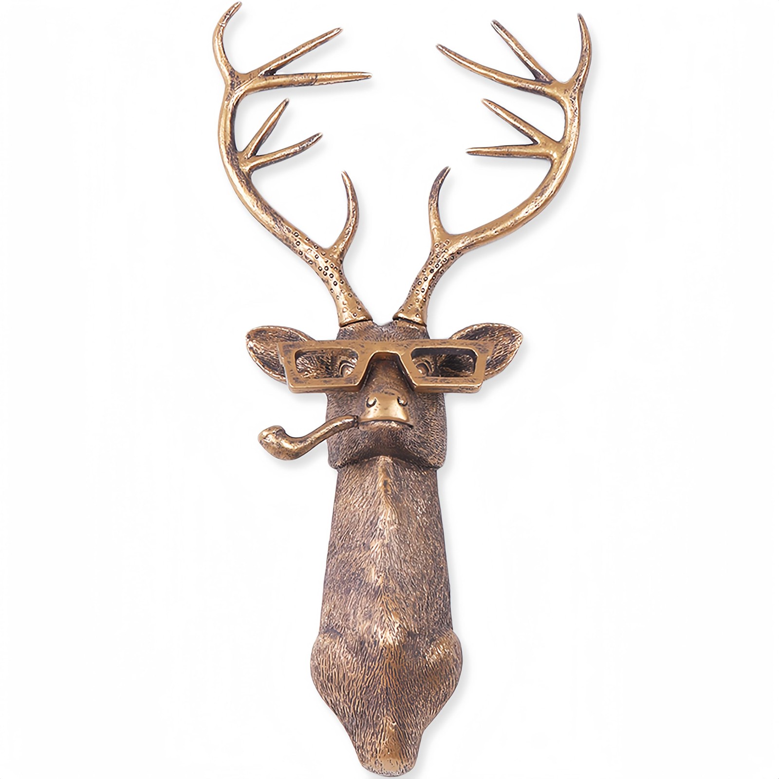 Joogour Head Wall Mount Decor,Resin Animal Sculptures，Art Deco Wall Hanging D…