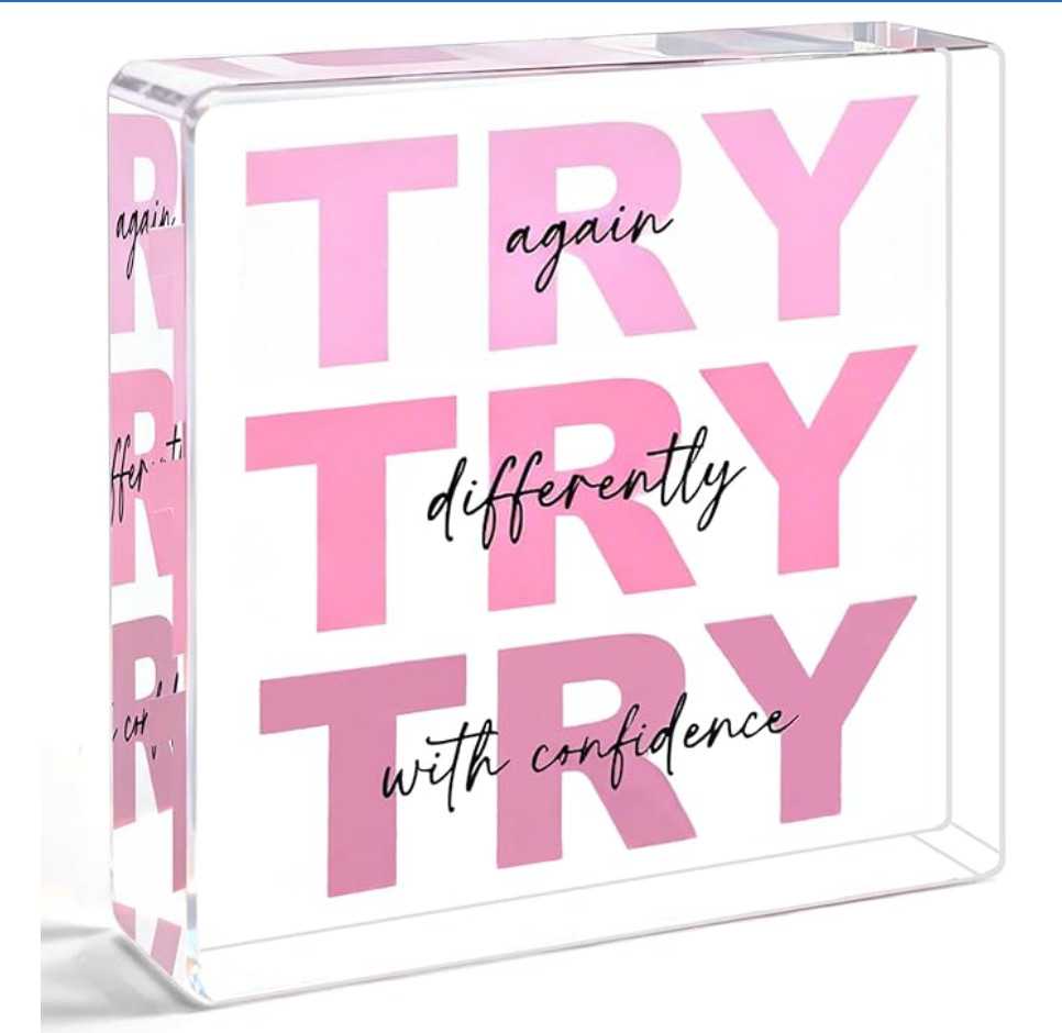 nspirational Desk Decor – Motivational Gifts for Women Positive Quote Office Dec