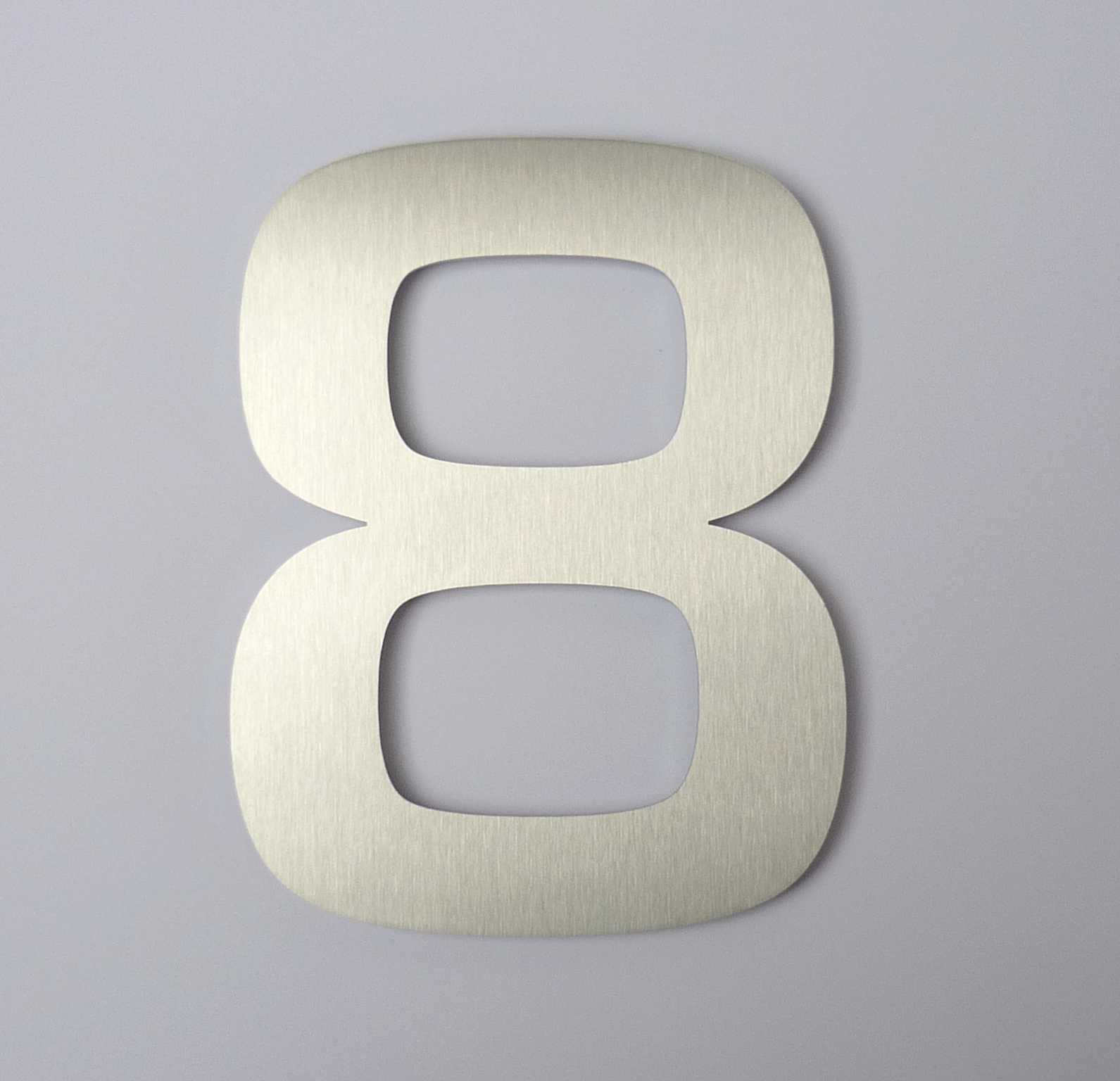 Extra Large 25cm / 30cm Contemporary Stainless Steel House Number