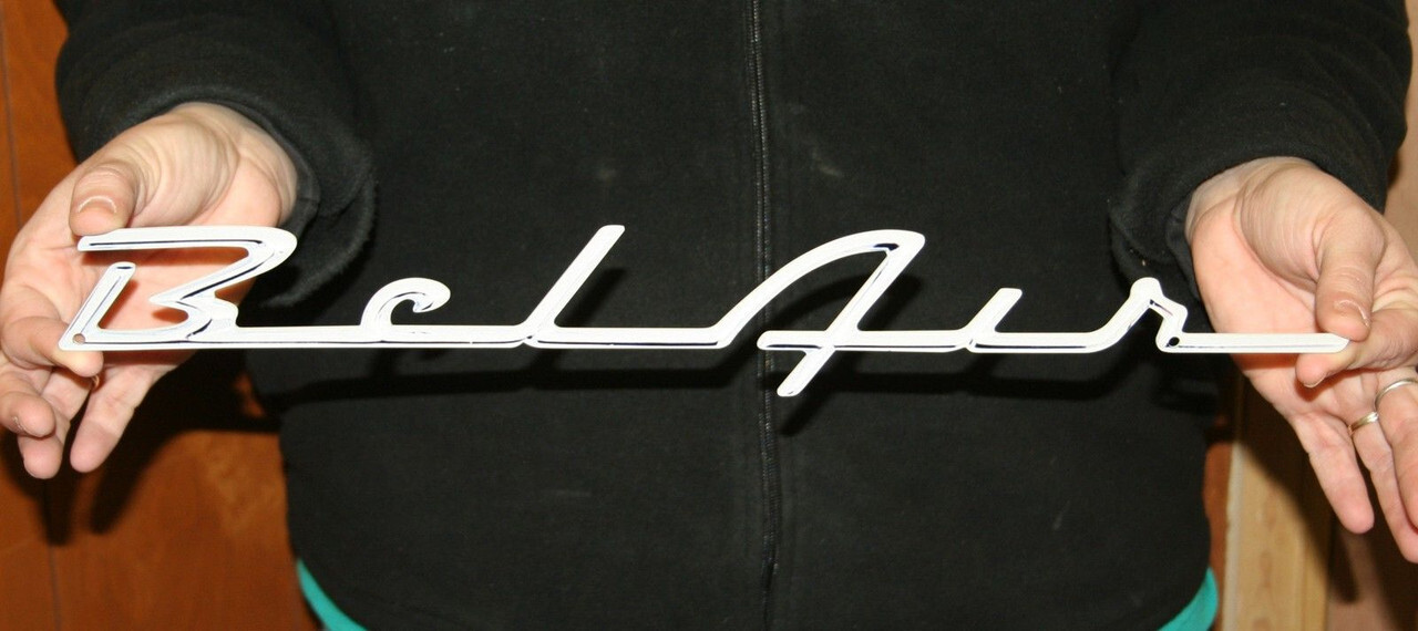 1955-1956 Chevrolet BEL AIR Script Steel Sign