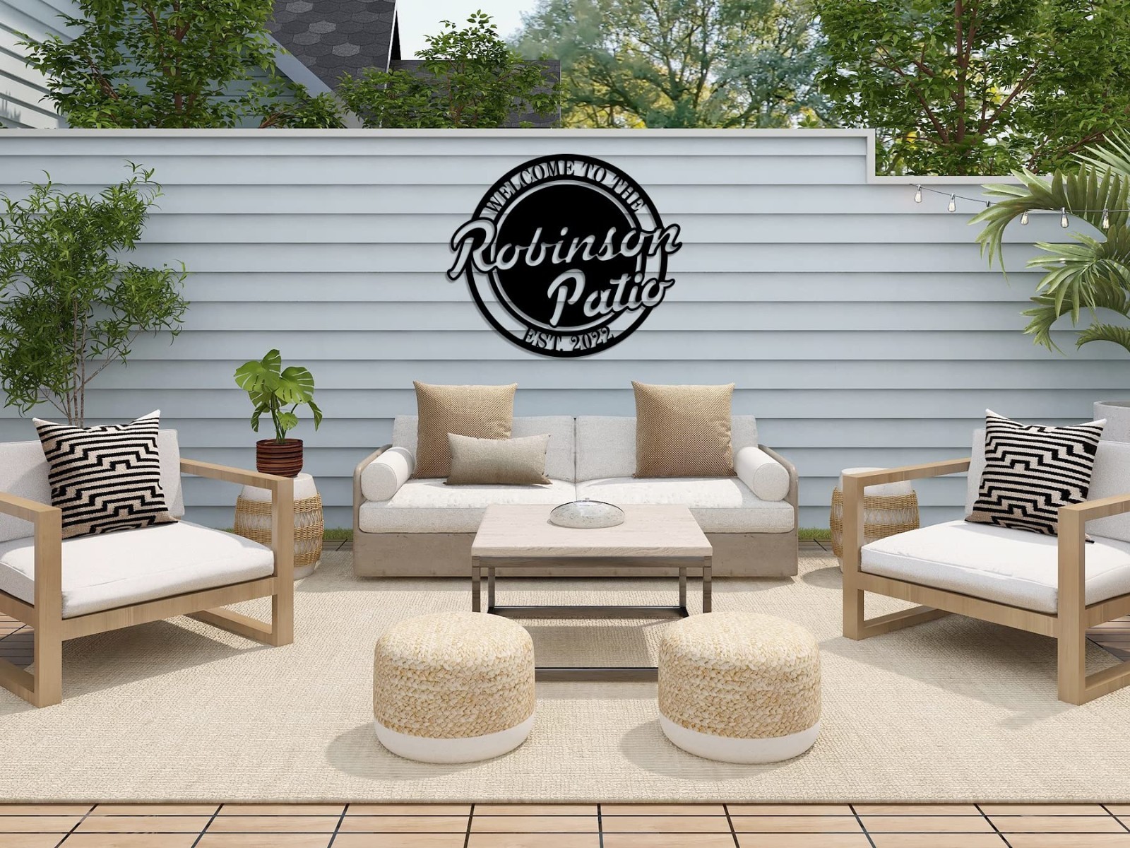 Personalized Patio Signs Outdoor,Personalized Outdoor Signs for Patio
