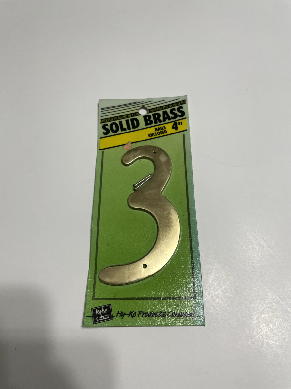 HY-KO 4″ Solid Brass House Number – BR40 – Pick Number(s) Read Info