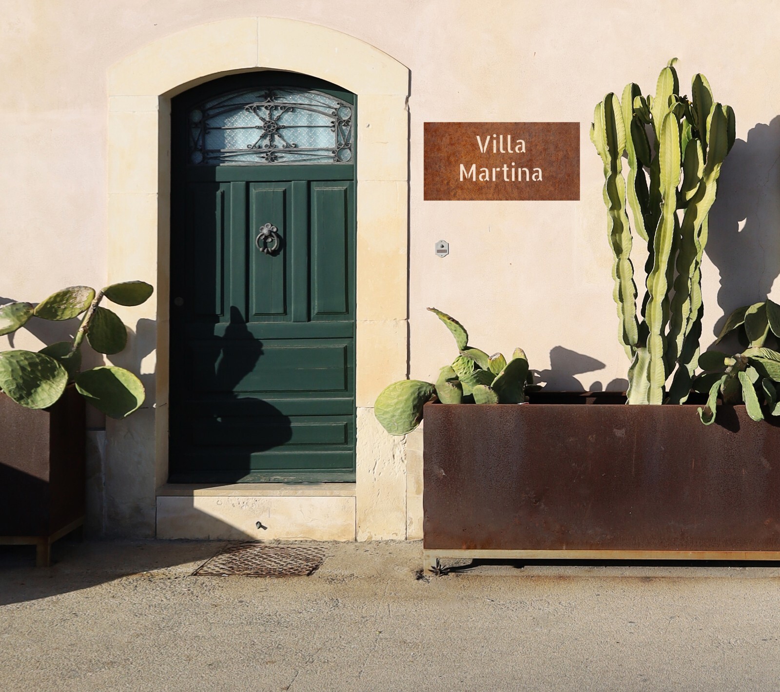 Corten steel custom signboard – Street name, address rusted signs