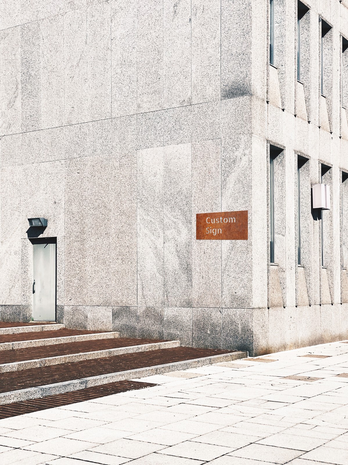 Corten steel custom signboard – Street name, address rusted signs