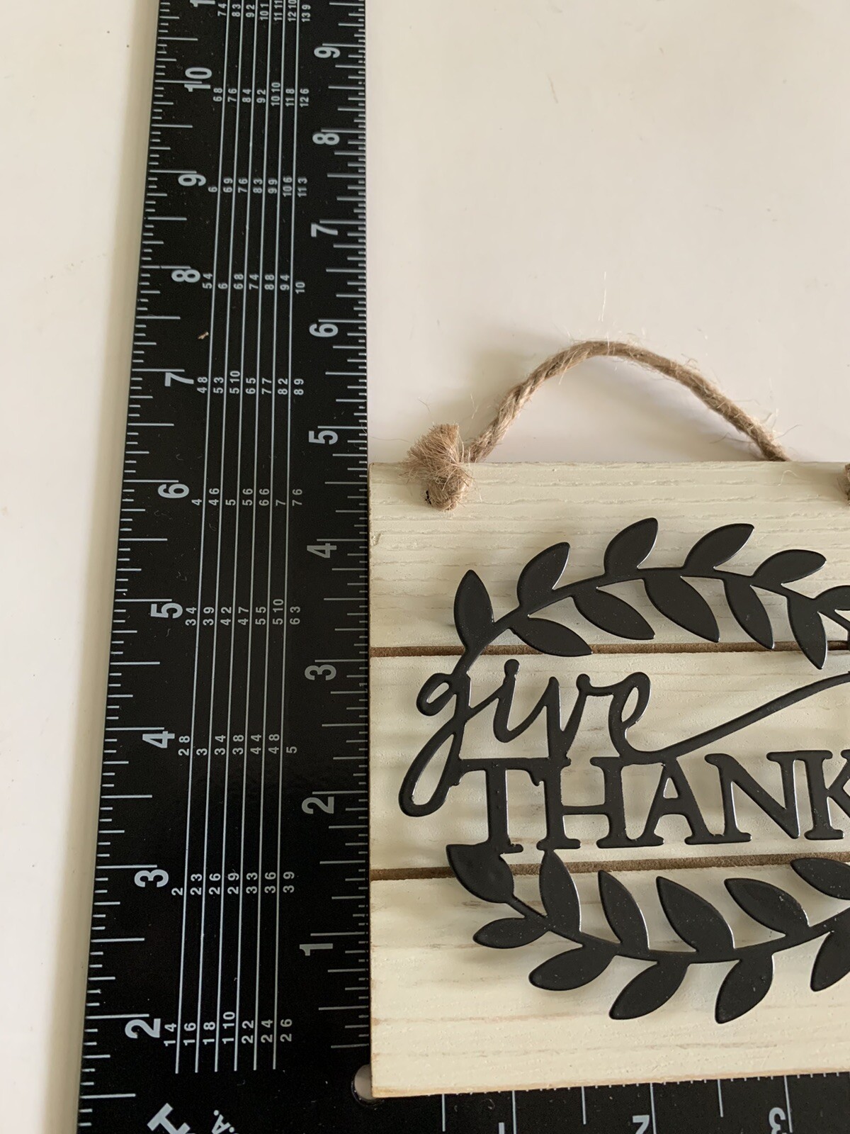 New. Give Thanks. Wooden And Metal Decor, Wall Sign, Home, Office, House, Gift.
