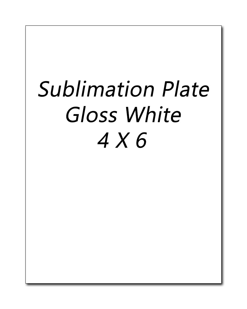 Plaque Plates (lot of 6) – Sublimation – Gloss White – Free Shipping