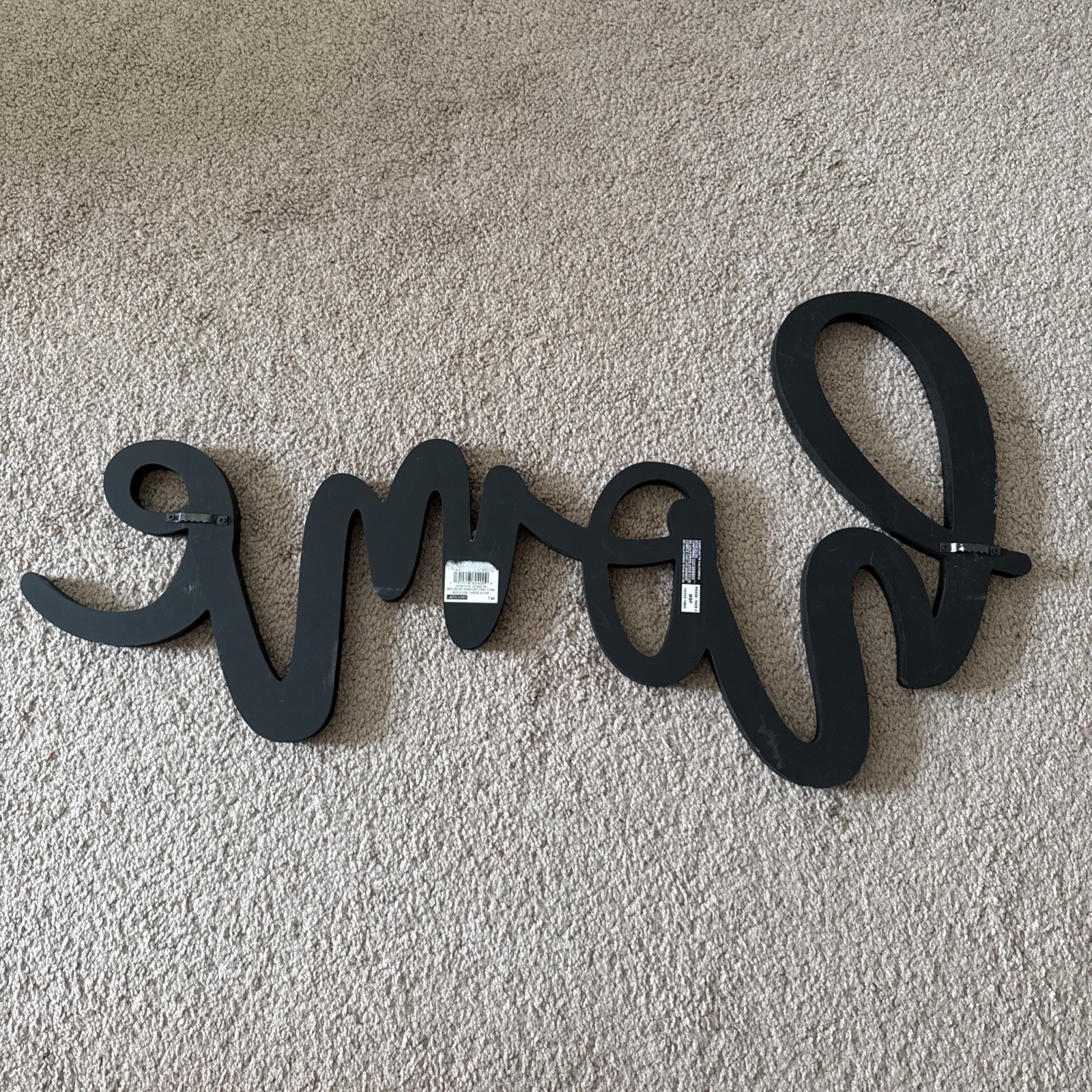 HOME Wall-Hanging Sign Compressed Wood – Large (28” Long)