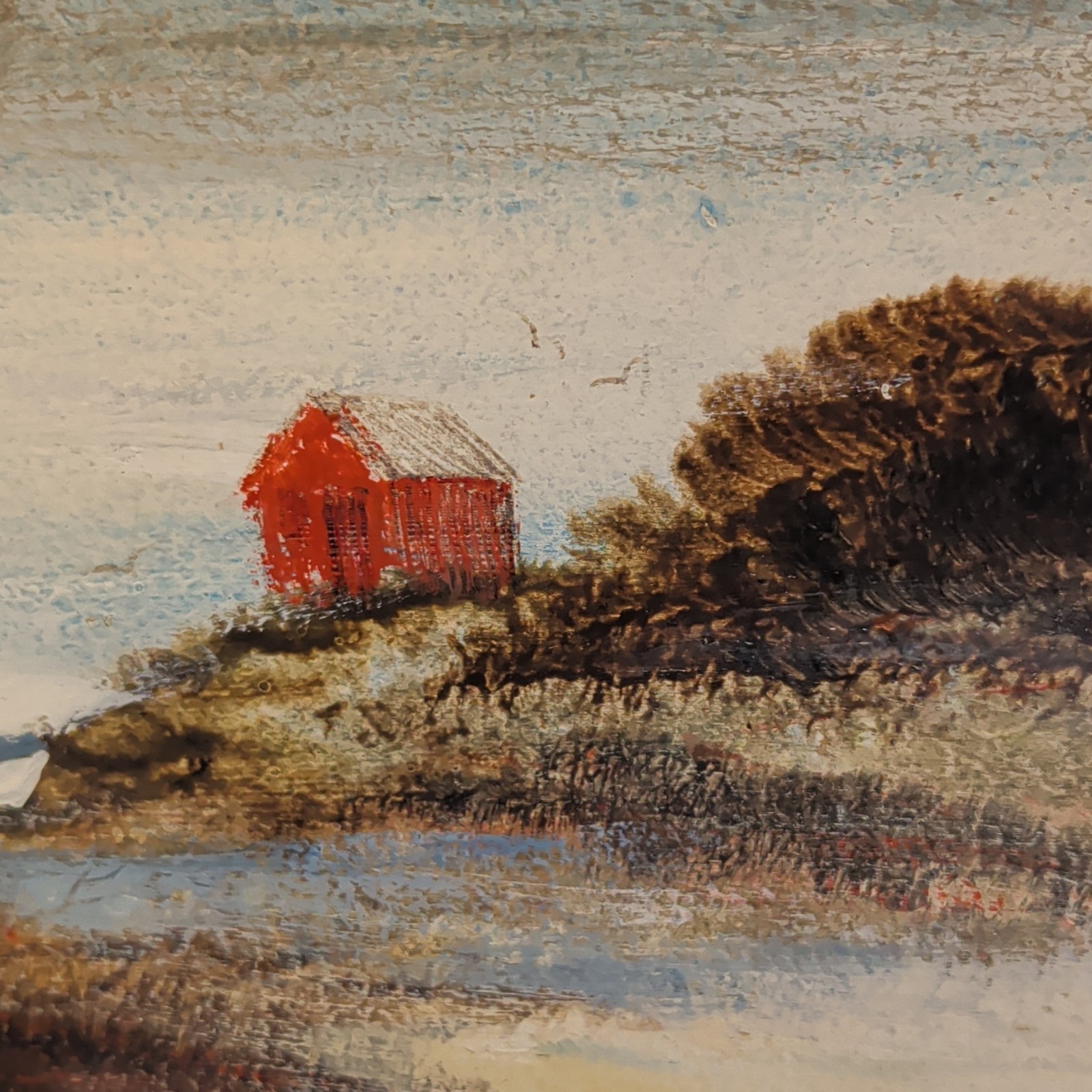 R.L.Parsons Hand Painted Rustic Coastal Beach Wood Rectangle Wall Plaque