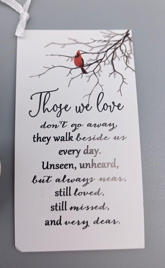 Sympathy Gift Memorial Bereavement Heart w Card Condolence Remembrance