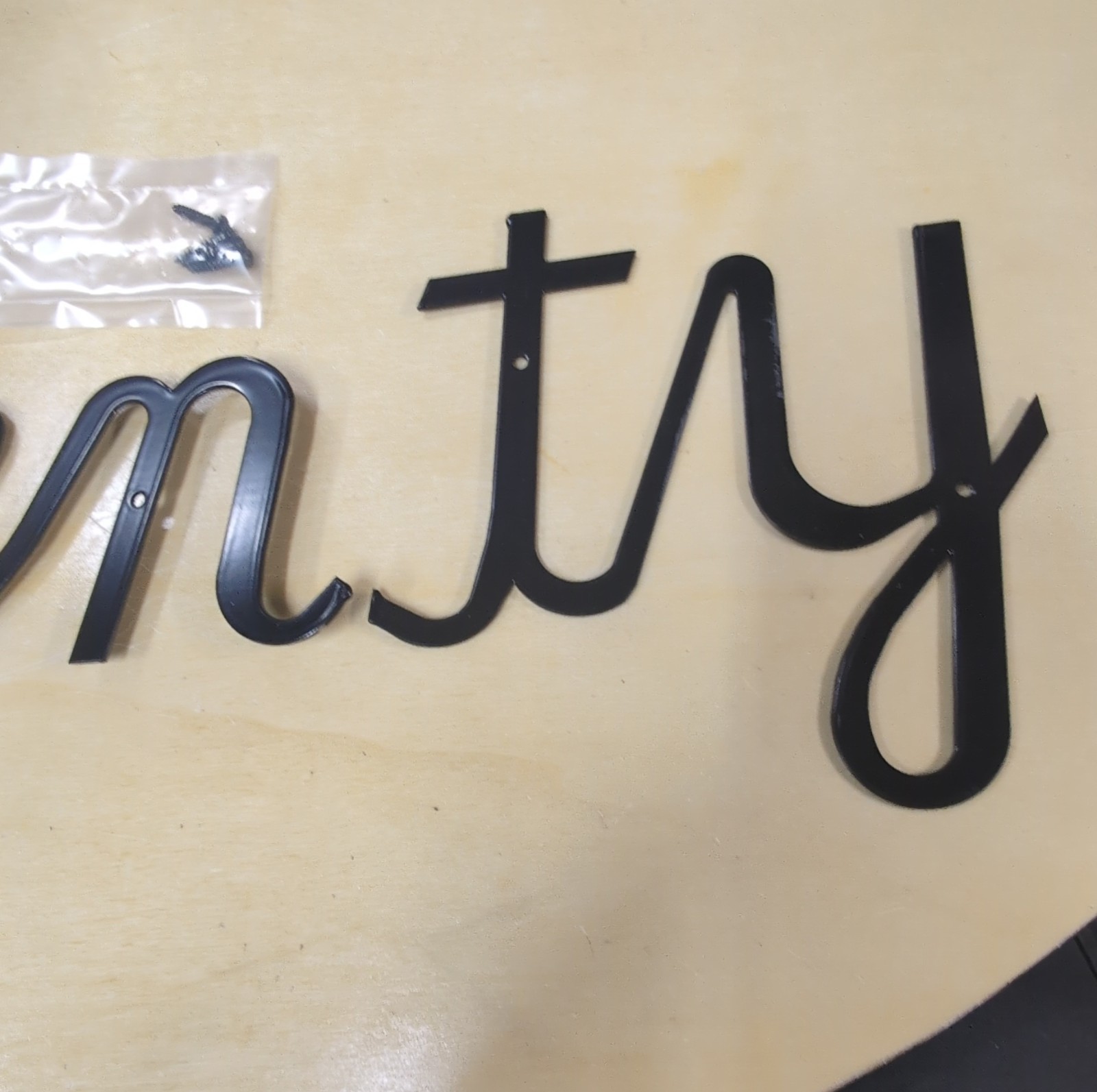 Midwood Brands Black Metal Wall Sign Decorative ‘seventy’ Horizontal Decor