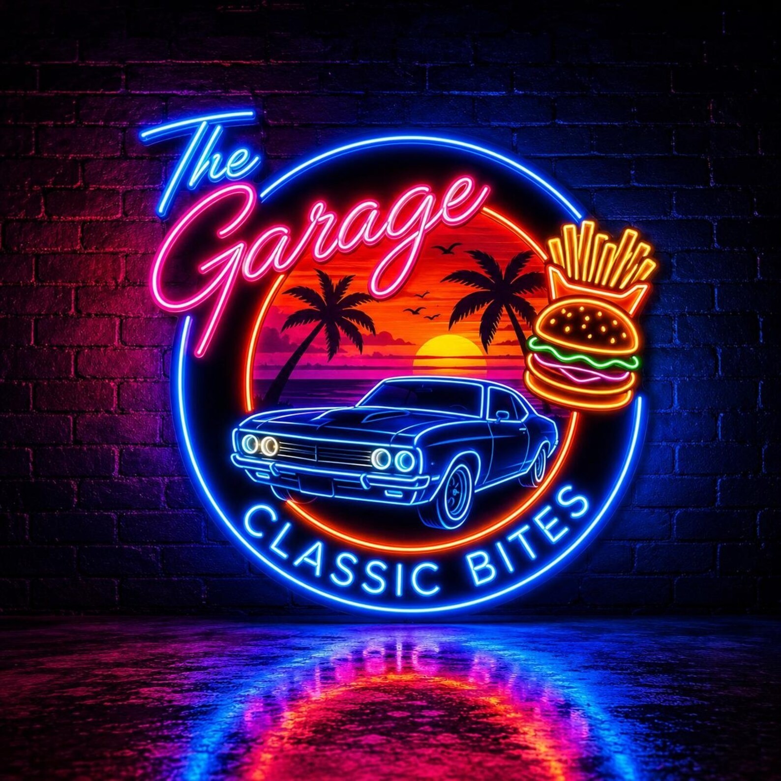 Custom Logo Business Neon Sign Personalized UV Printed Cafe Bar Restaurant Decor