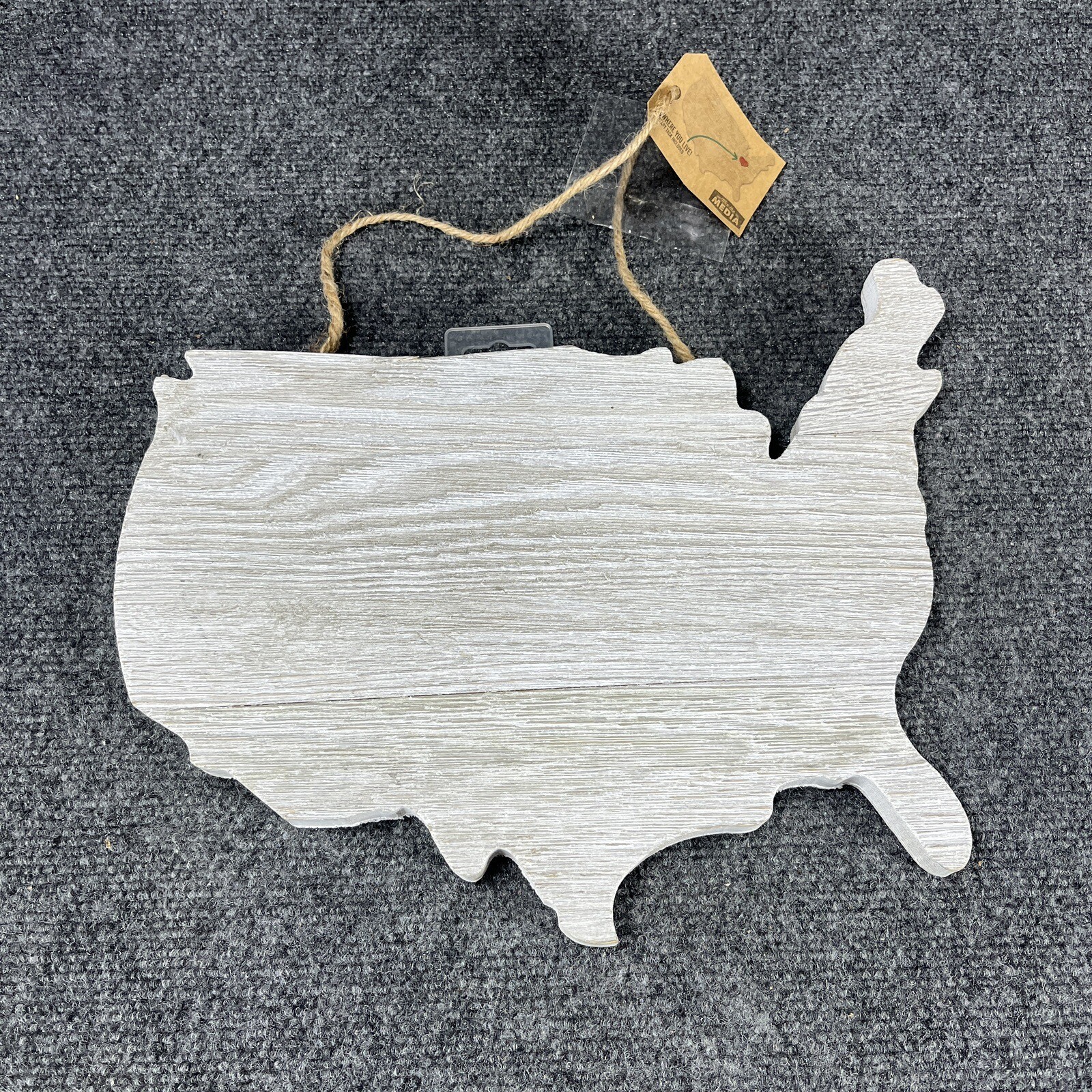 Wooden USA Wall Plank United States Wood Cut Out Sign NEW Hanging America Decor