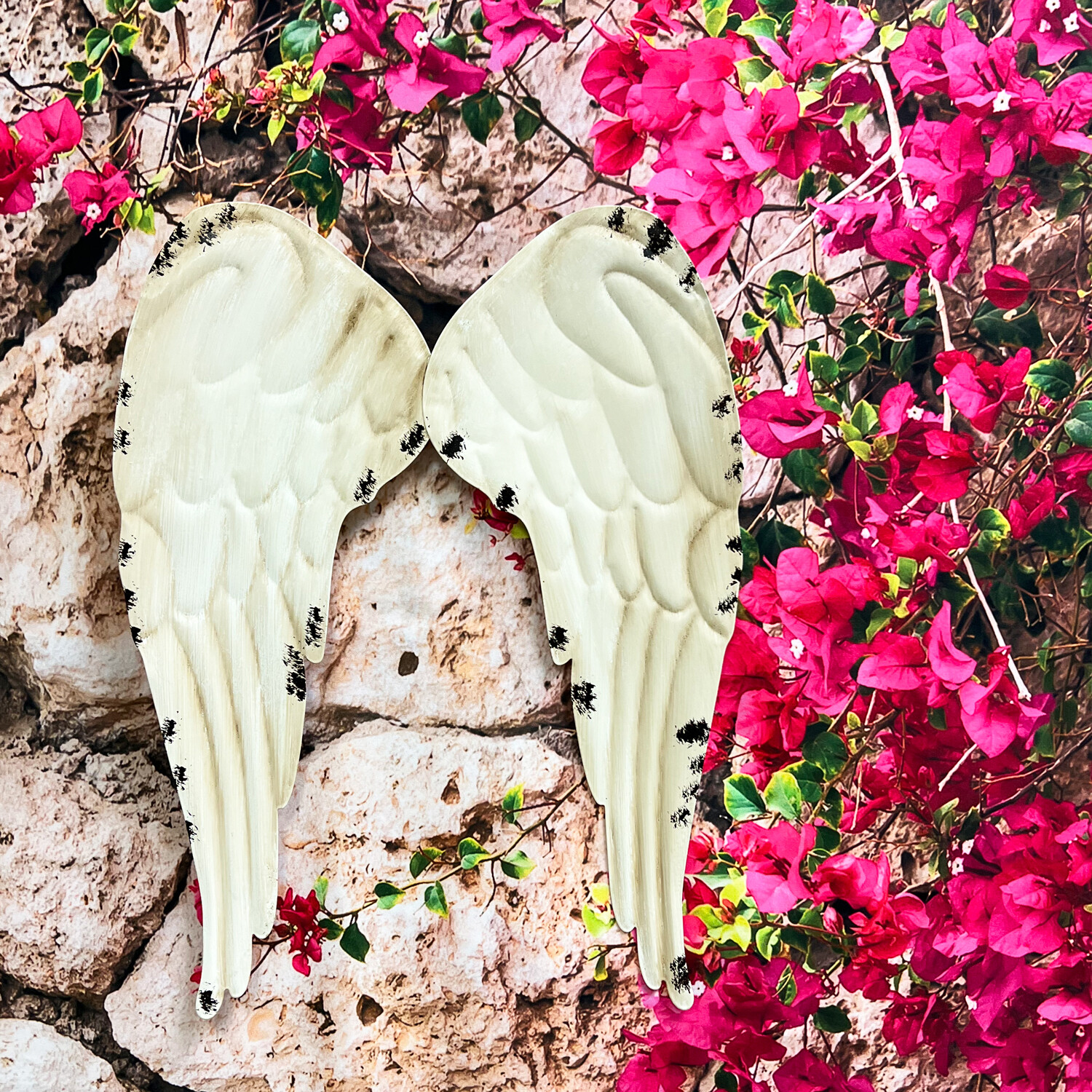 Metal Hanging Angel Wings Wall Decor Wall Sculpture Vintage Angel Wings Decor