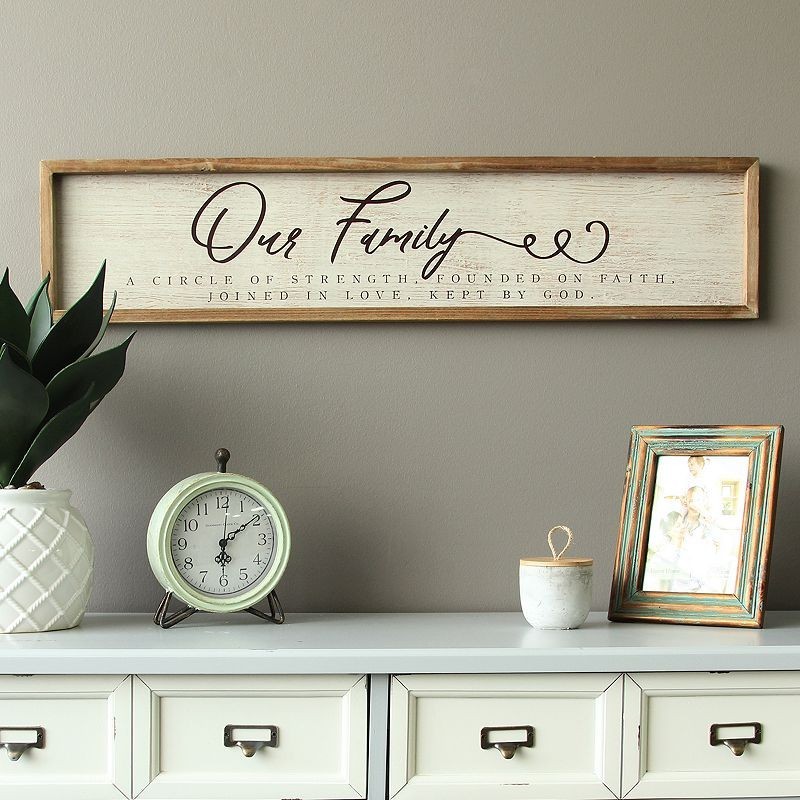 Stratton Home Decor Our Family Wall Art in Neutral