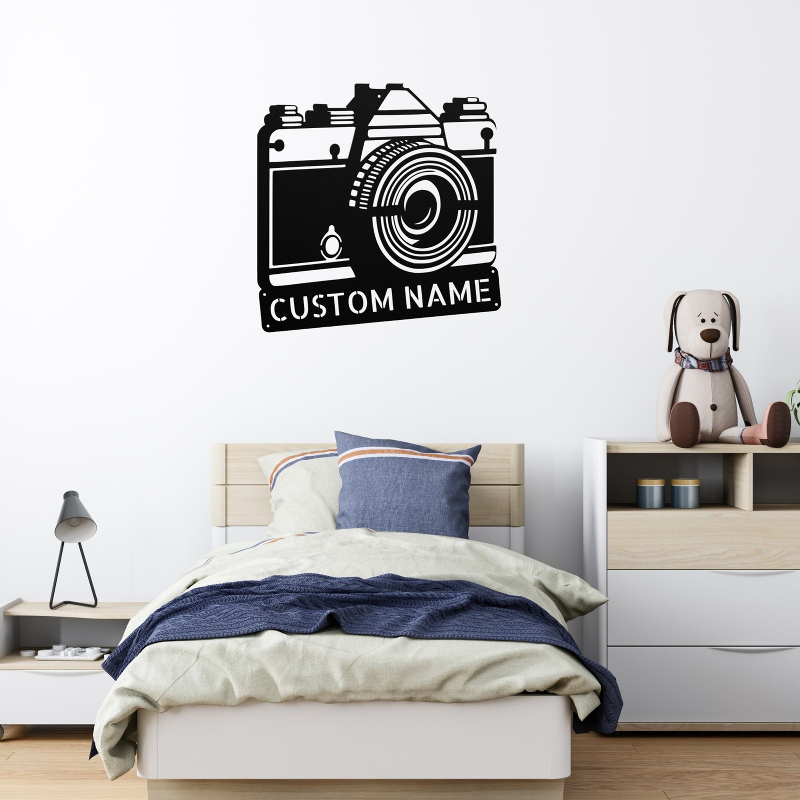 Personalized Camera Photo Taking Metal Sign Custom Photography Wall Art Gift