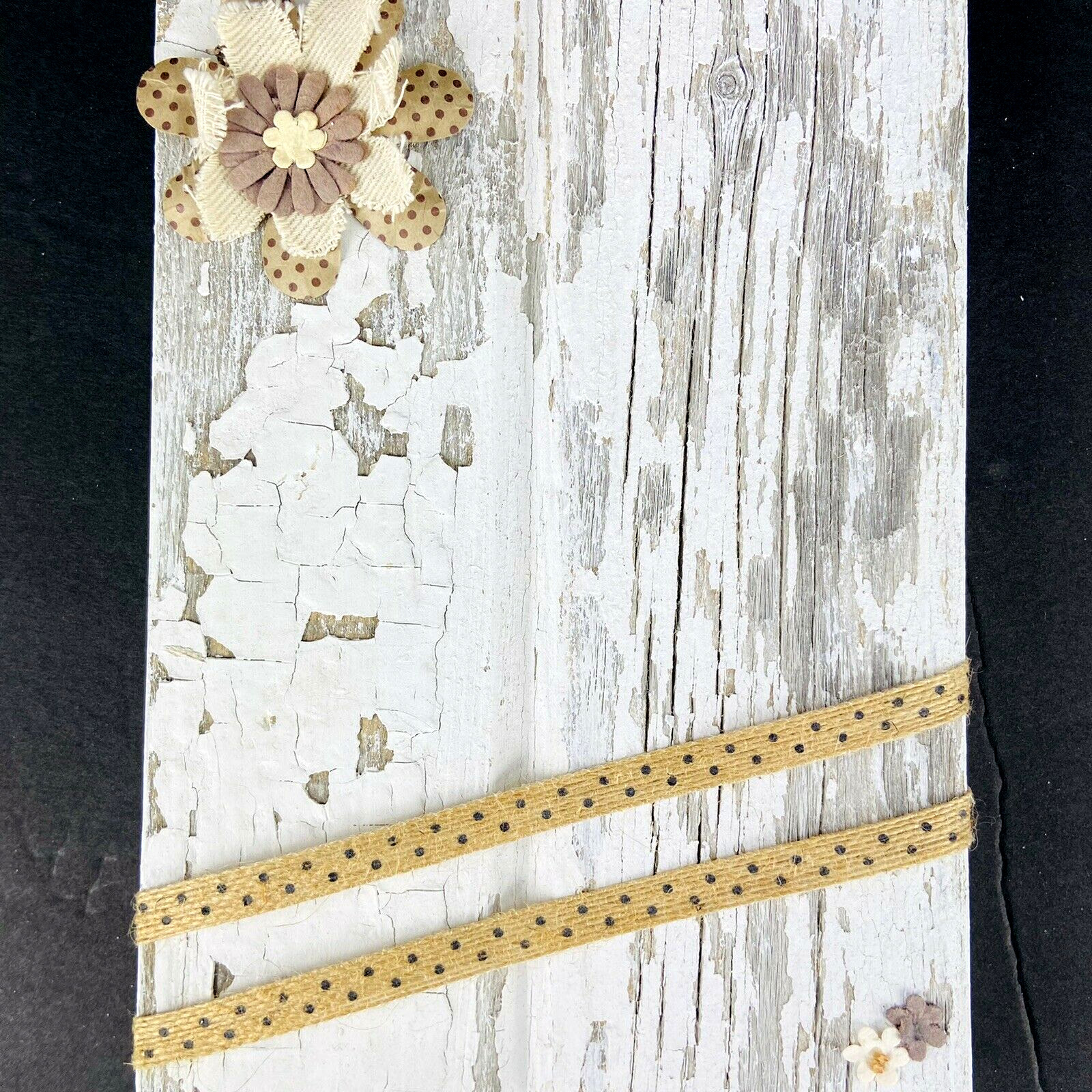Wall Hangings Picture Holders Cottagecore Rustic Solid Wood White 8.5X6.125X.75″