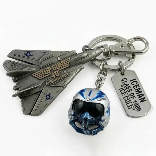 Top Gun 40th Anniversary Keychain & Duck ,Home Desktop Decorations Small Gift