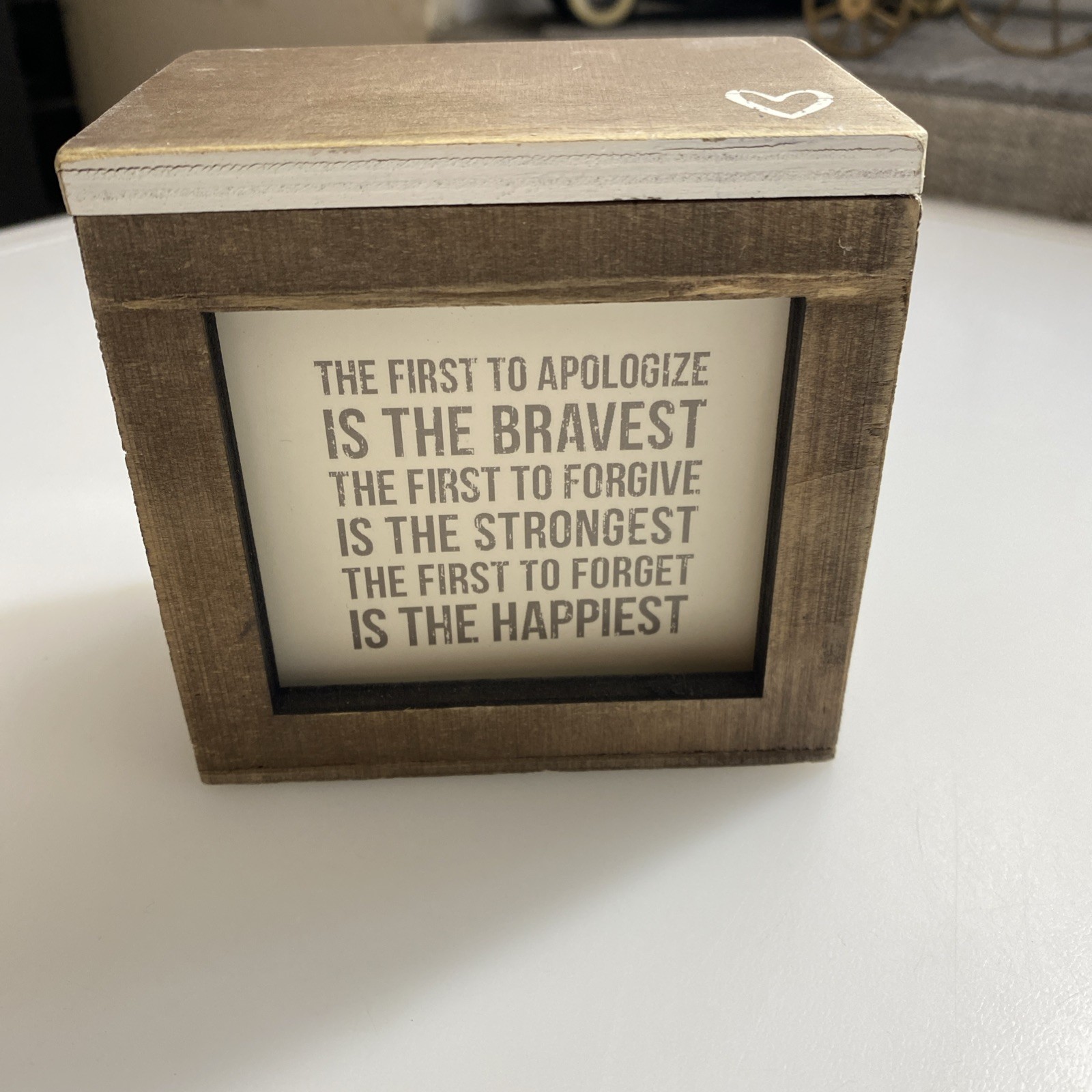 Words of Wisdom 80 Changeable Sayings Wooden Box 📦 za4